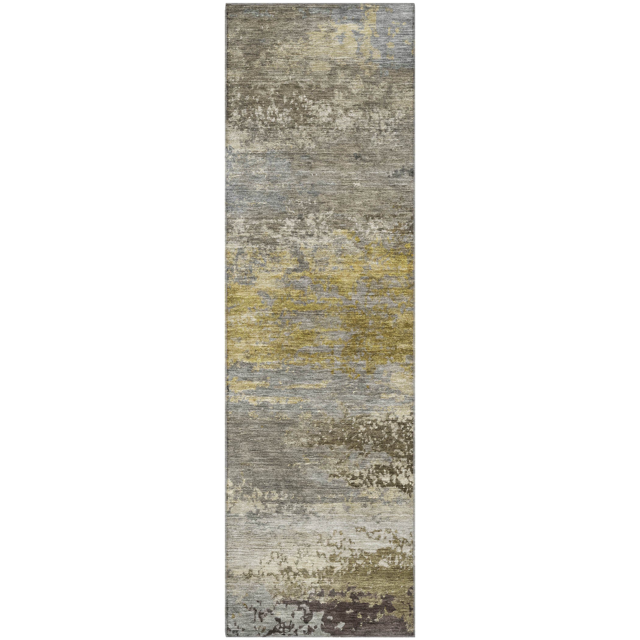Chiang Mai Machine Washable Transitional Taupe Brown Rug 2'3" x 7'6" #shape_Runner