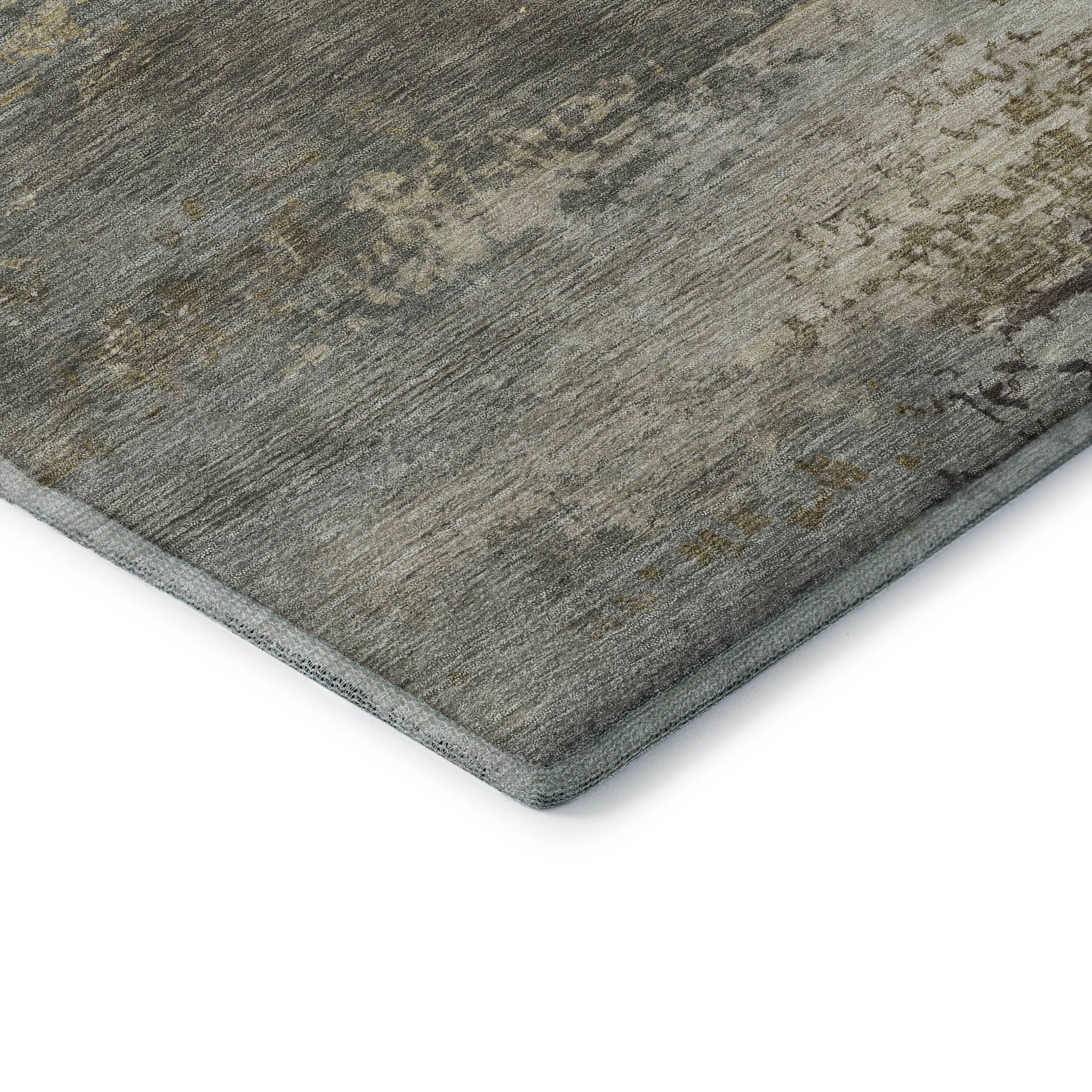 Chiang Mai Machine Washable Transitional Taupe Brown Rug 1'8" x 2'6" #shape_Rectangle