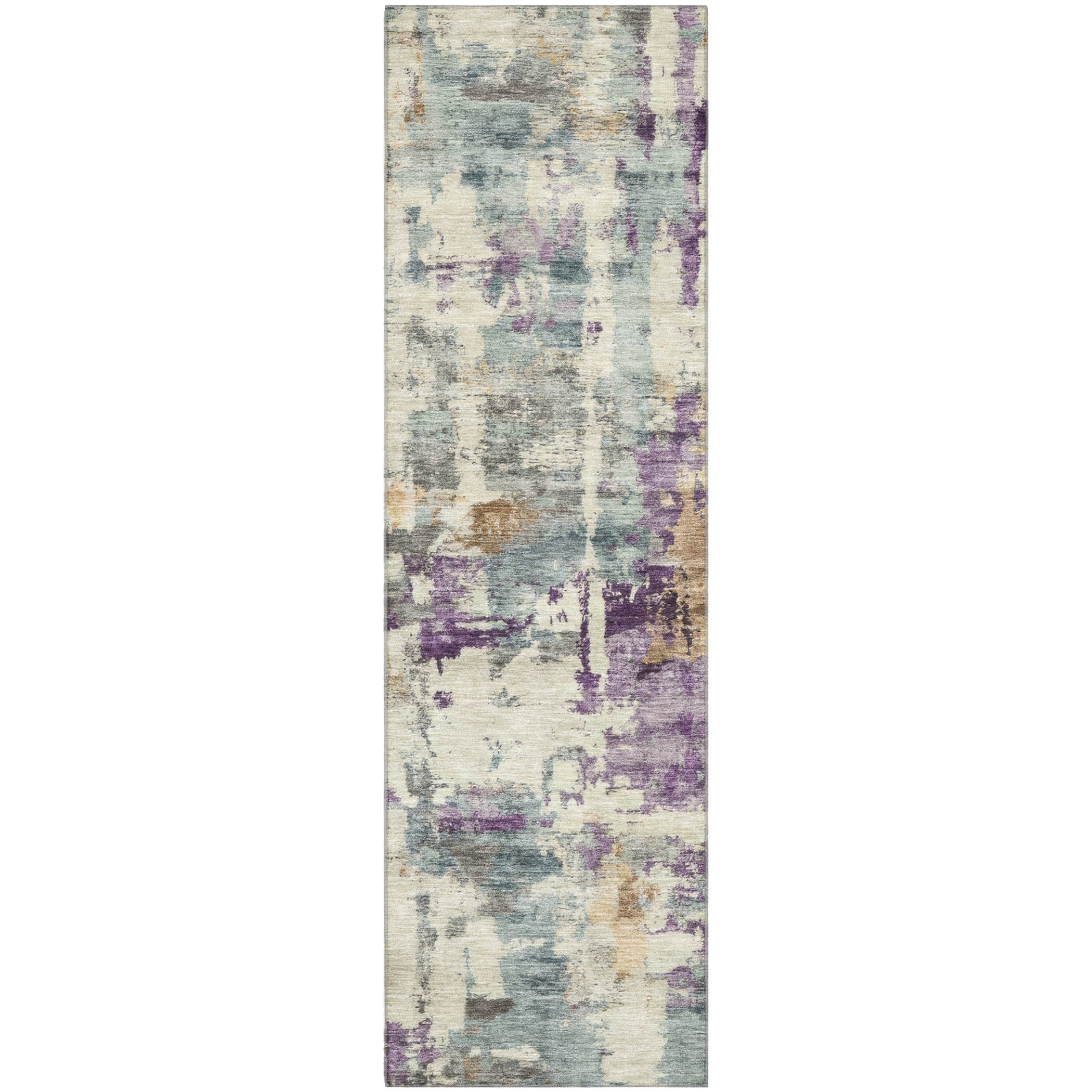 Nairobi Machine Washable Transitional Linen Ivory Rug 2'3" x 7'6" #shape_Runner