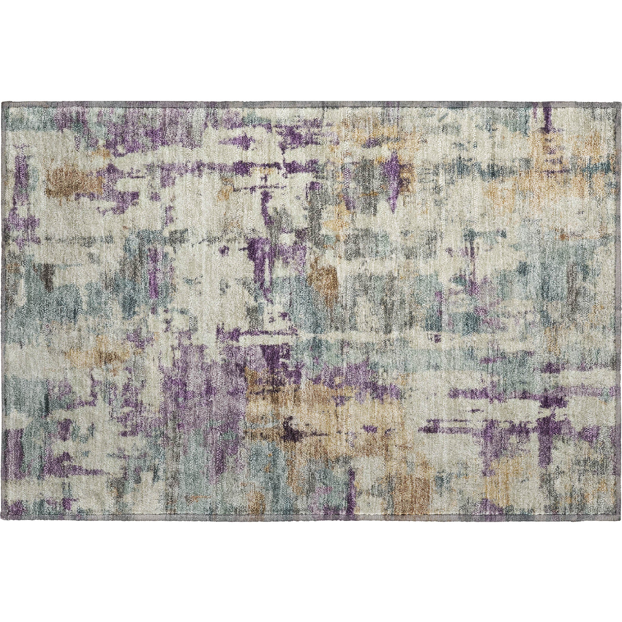 Nairobi Machine Washable Transitional Linen Ivory Rug 1'8" x 2'6" #shape_Rectangle
