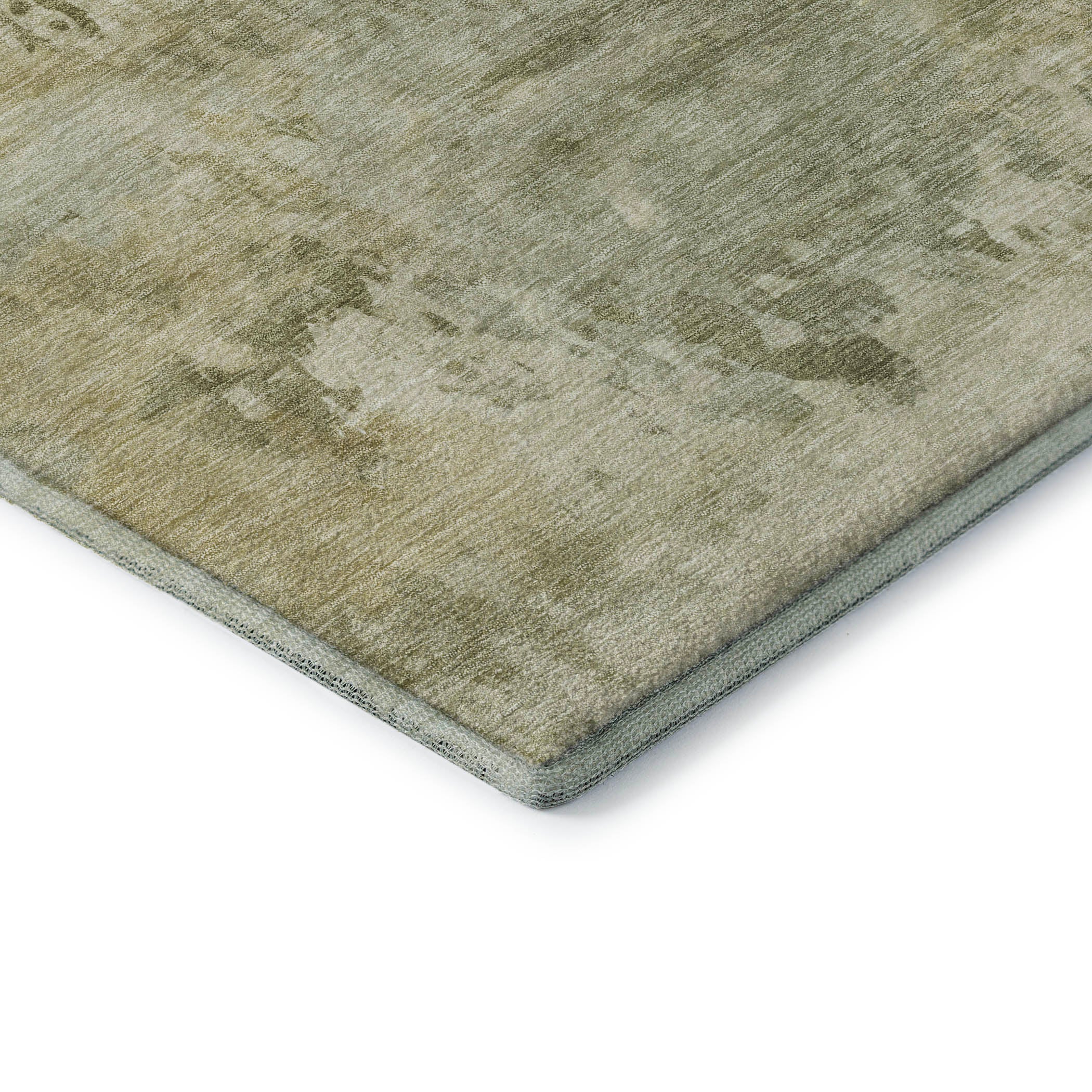 Santorini Machine Washable Transitional Sage Green Rug 1'8" x 2'6" #shape_Rectangle