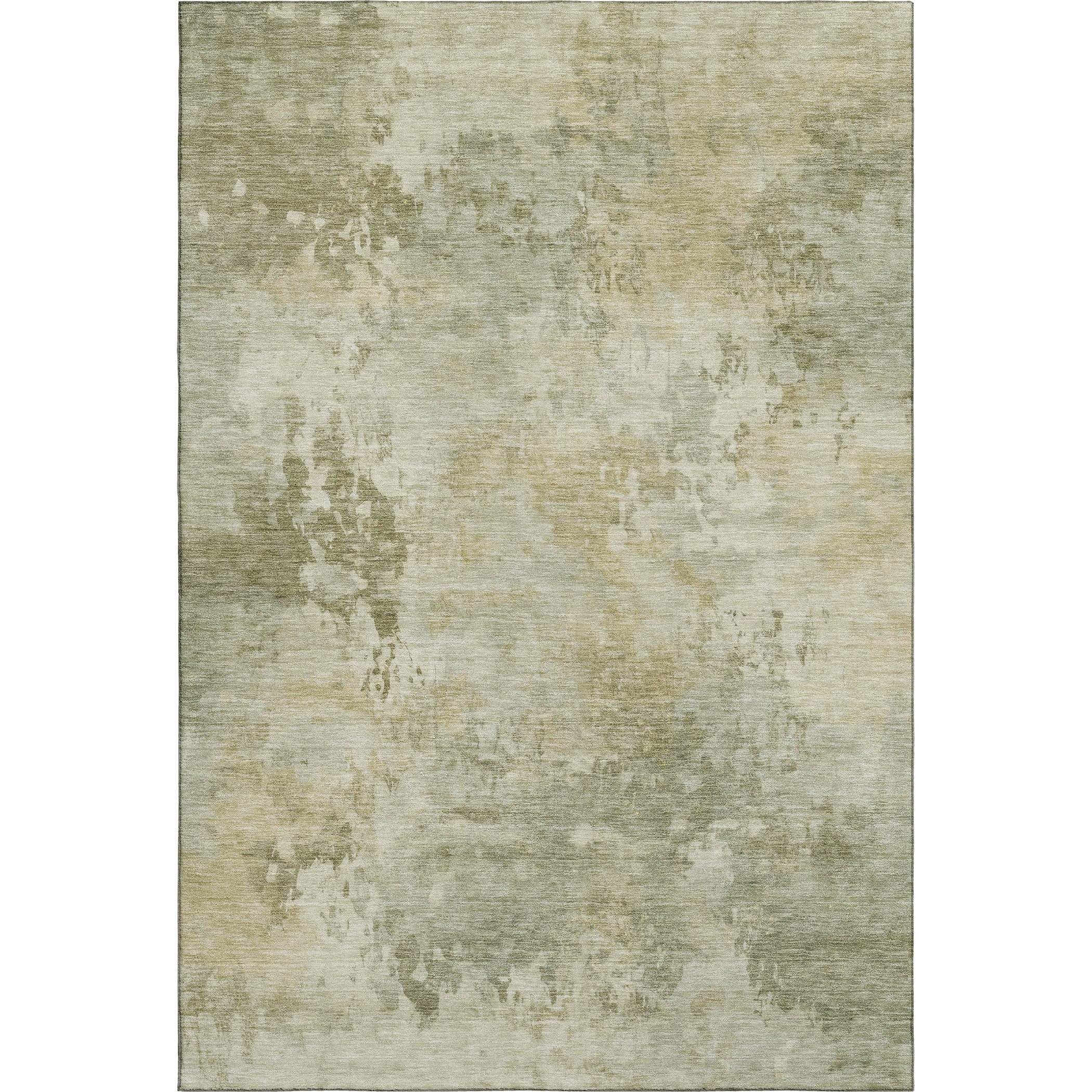 Santorini Machine Washable Transitional Sage Green Rug 2'6" x 3'10" #shape_Rectangle