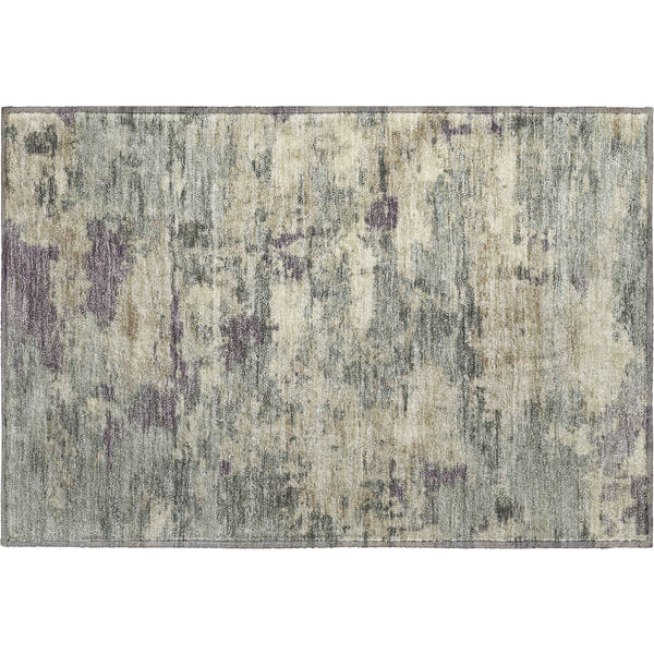 Cusco Machine Washable Transitional Sage Green Rug 1'8" x 2'6"