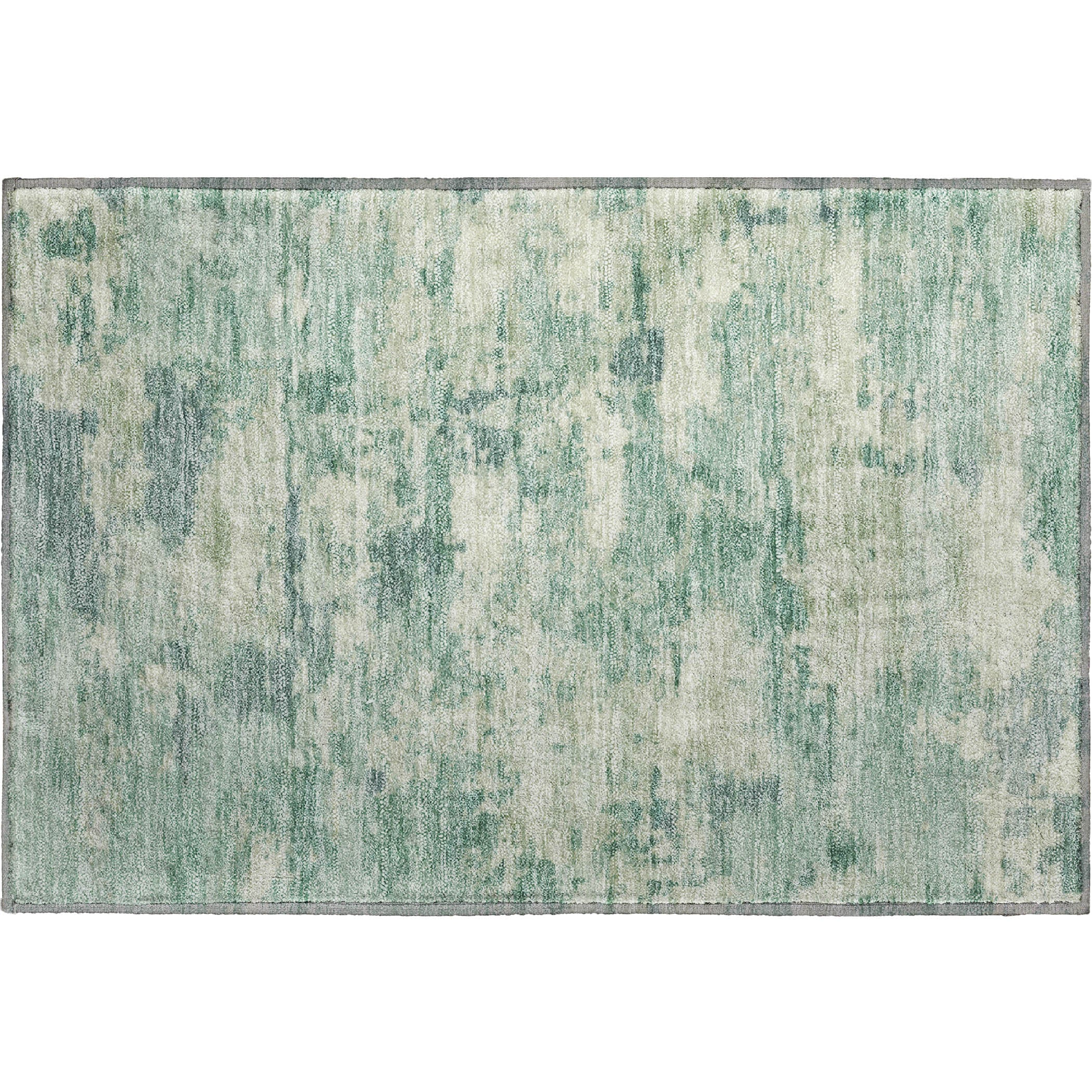 Cusco Machine Washable Transitional Teal Rug 1'8" x 2'6" #shape_Rectangle