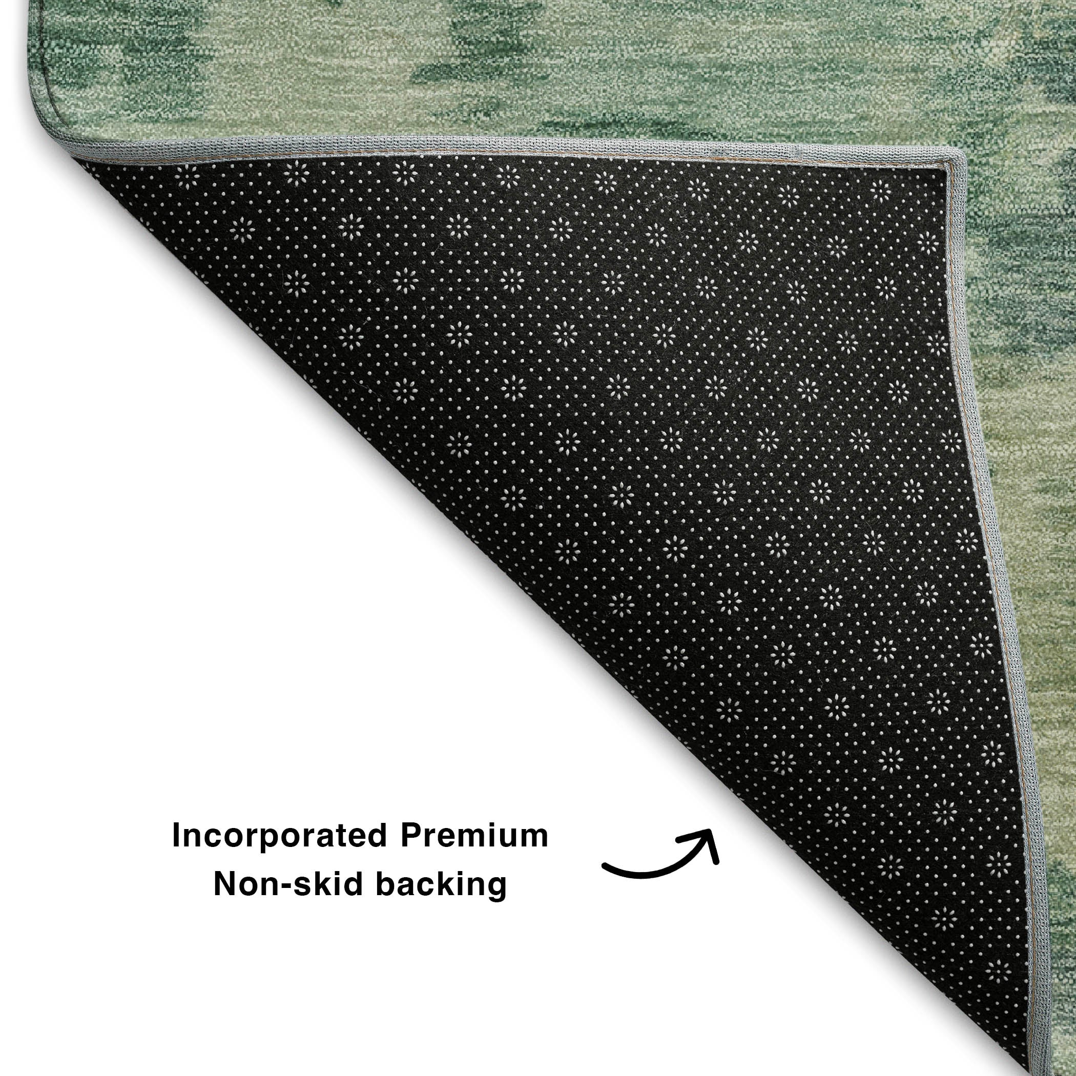 Cusco Machine Washable Transitional Teal Rug 1'8" x 2'6" #shape_Rectangle