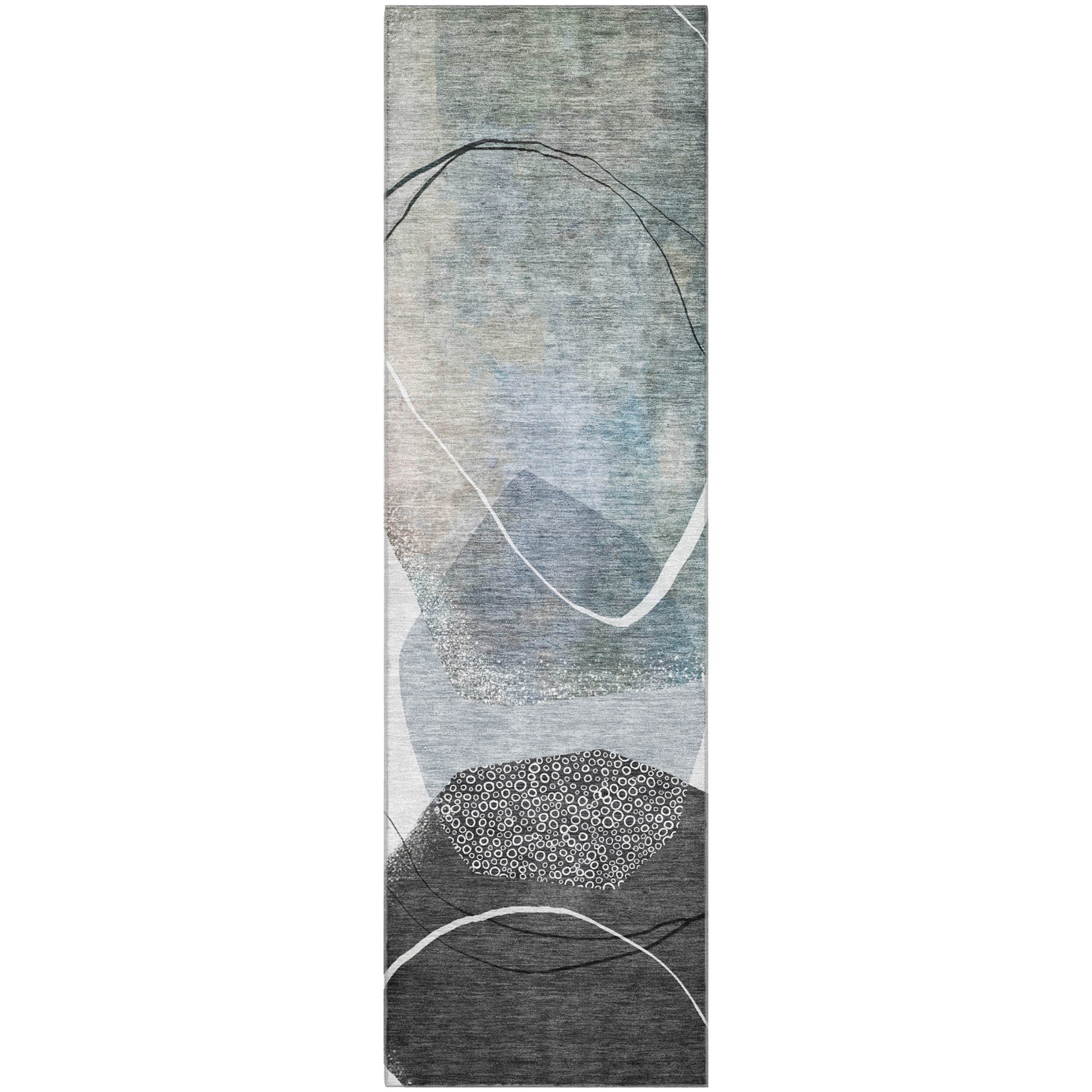 Mostar Machine Washable Transitional Ivory Rug 2'3" x 7'6" #shape_Runner
