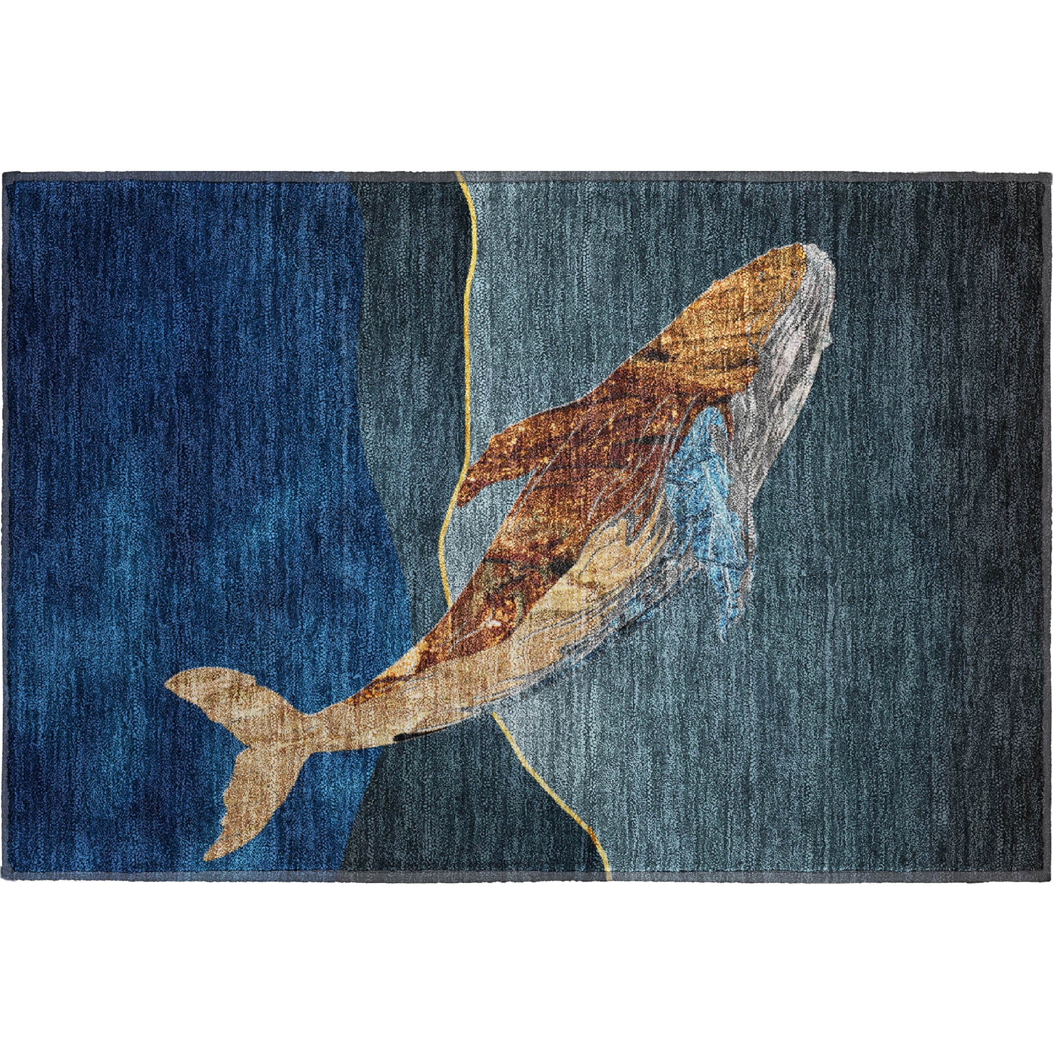 Valletta Machine Washable Transitional Blue Rug 1'8" x 2'6" #shape_Rectangle