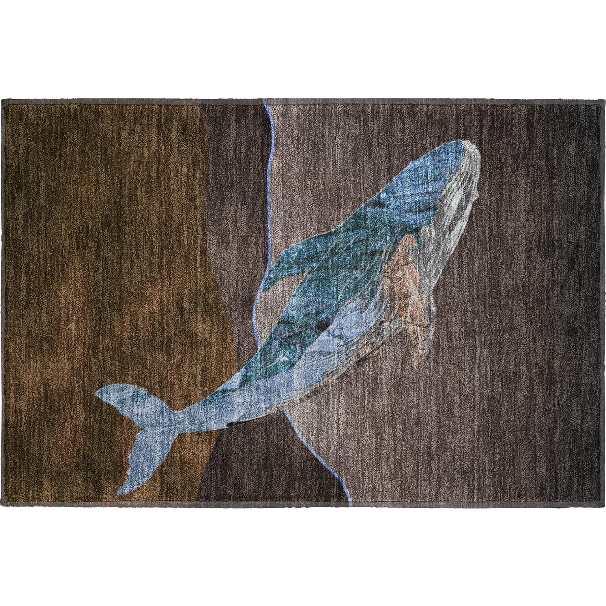 Valletta Machine Washable Transitional Brown Rug 1'8" x 2'6" #shape_Rectangle