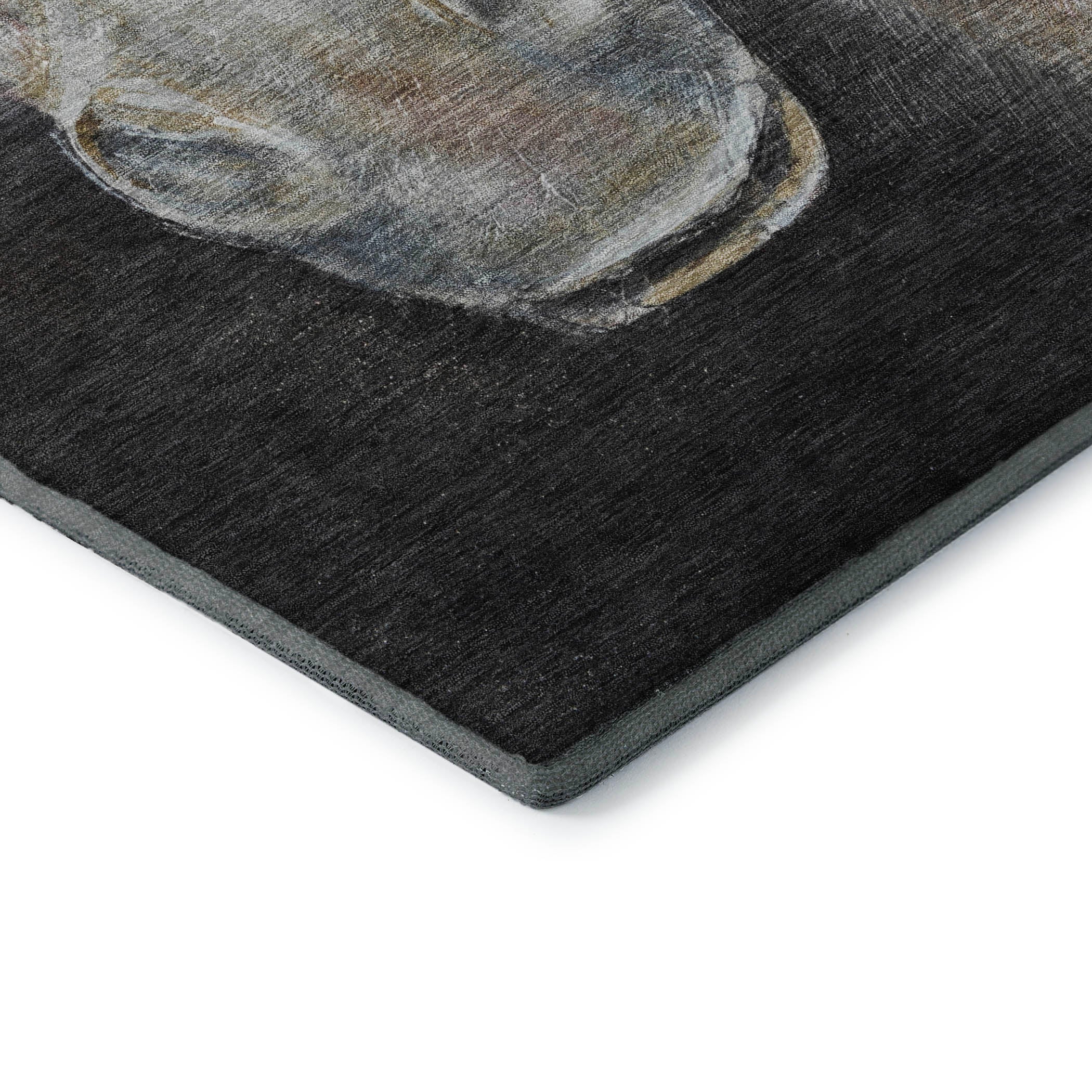 Bangkok Machine Washable Transitional Ivory Rug 1'8" x 2'6" #shape_Rectangle
