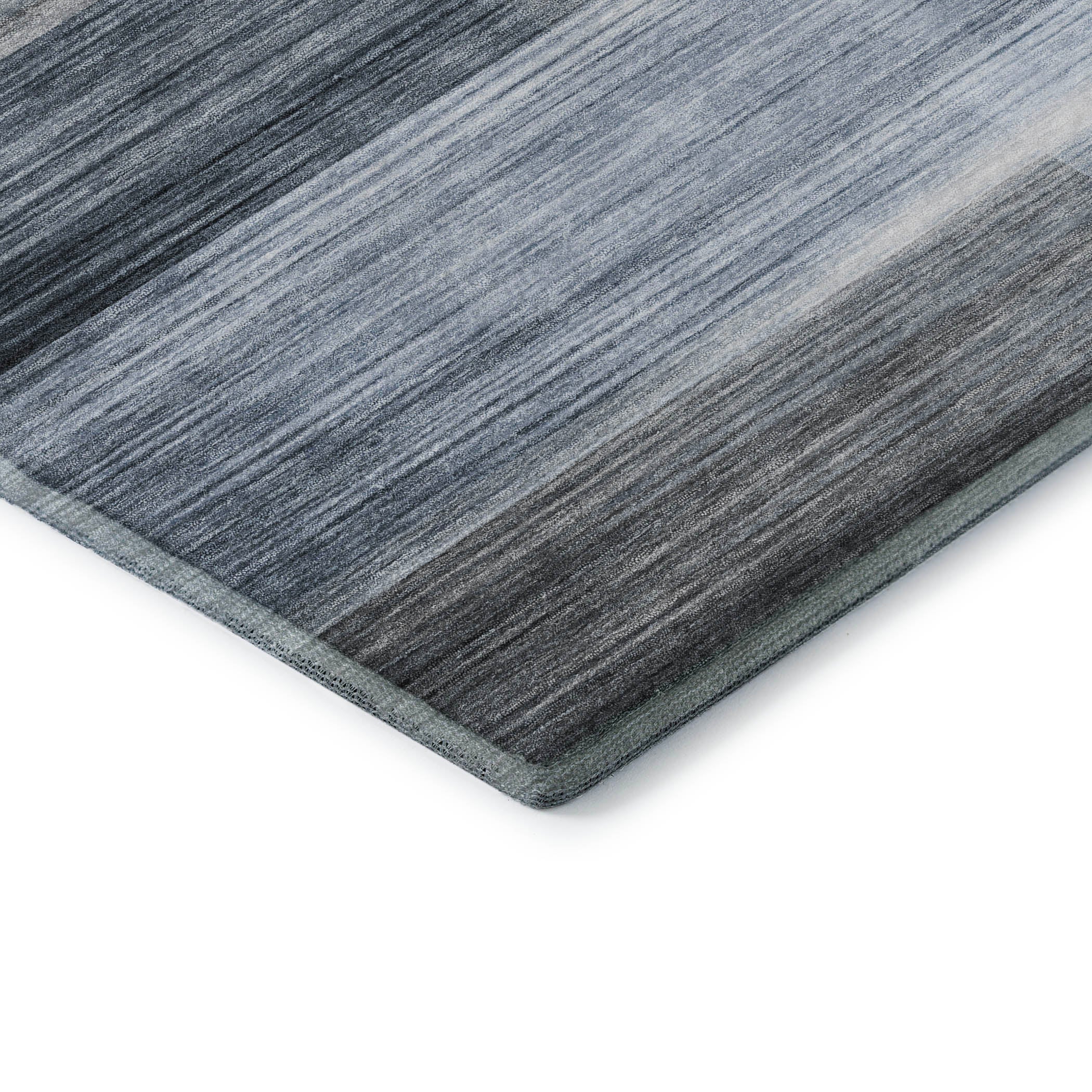 Prague Machine Washable Transitional Denim Blue Rug 1'8" x 2'6" #shape_Rectangle