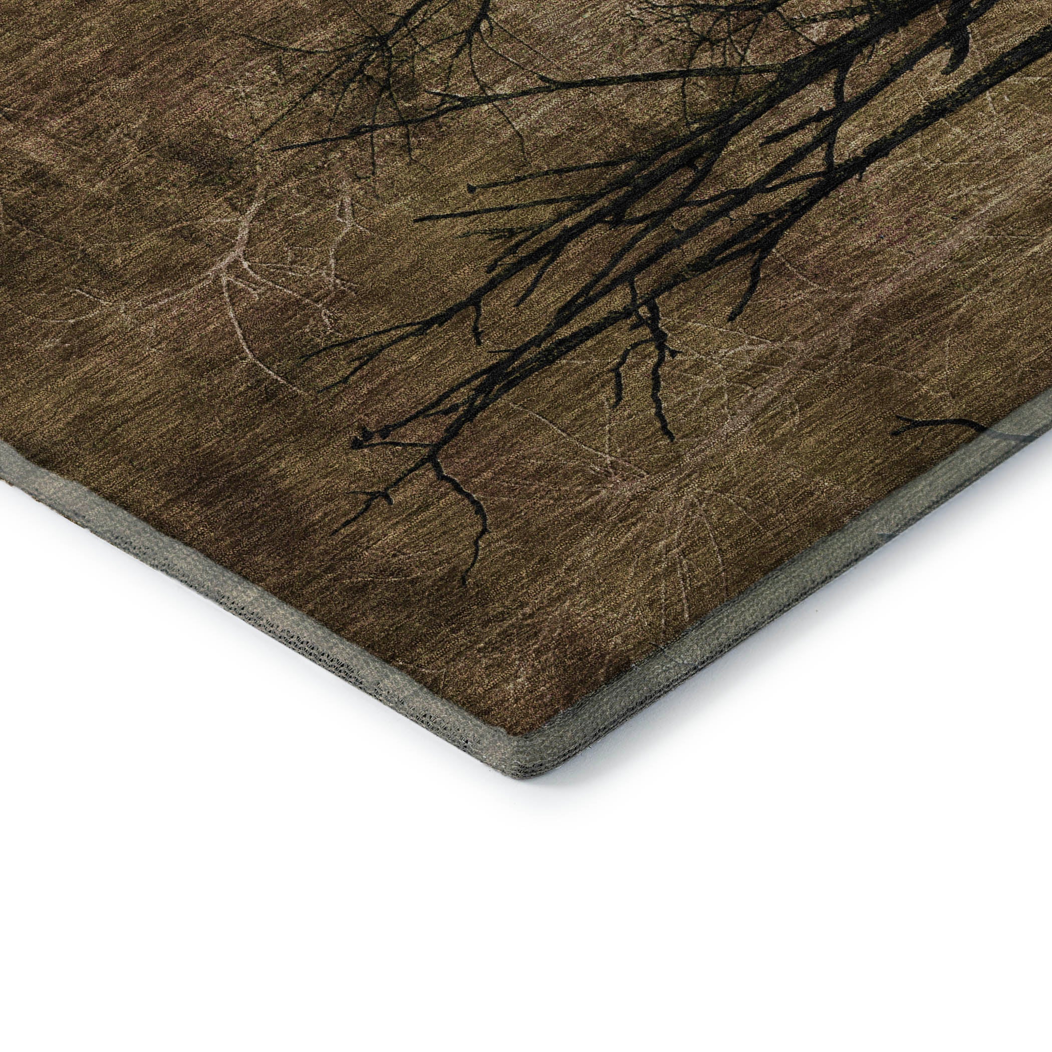 Colombo Machine Washable Transitional Brown Rug 1'8" x 2'6" #shape_Rectangle