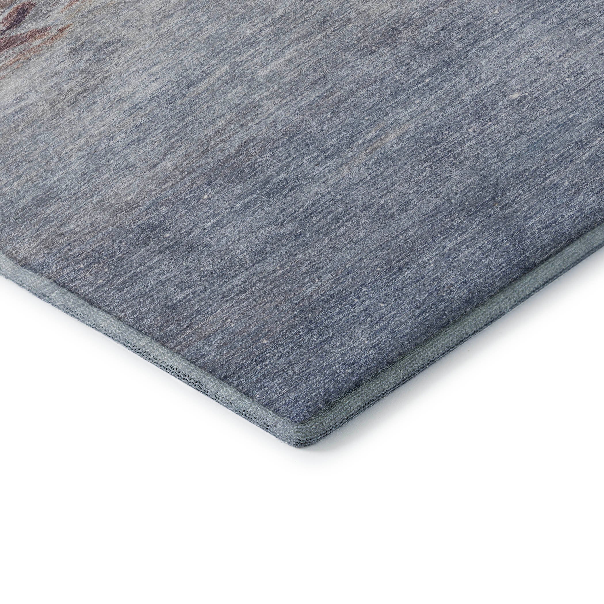 Cairo Machine Washable Transitional Blue Rug 1'8" x 2'6" #shape_Rectangle
