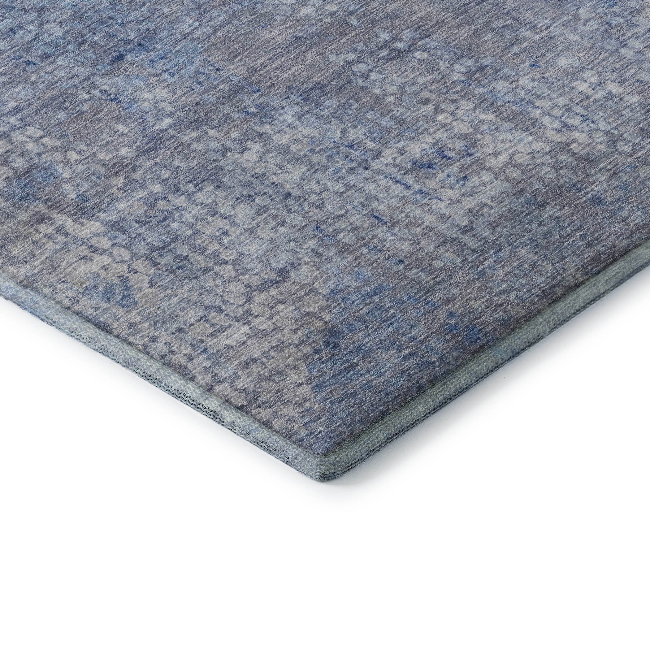Baku Machine Washable Transitional Blue Rug 1'8" x 2'6" #shape_Rectangle
