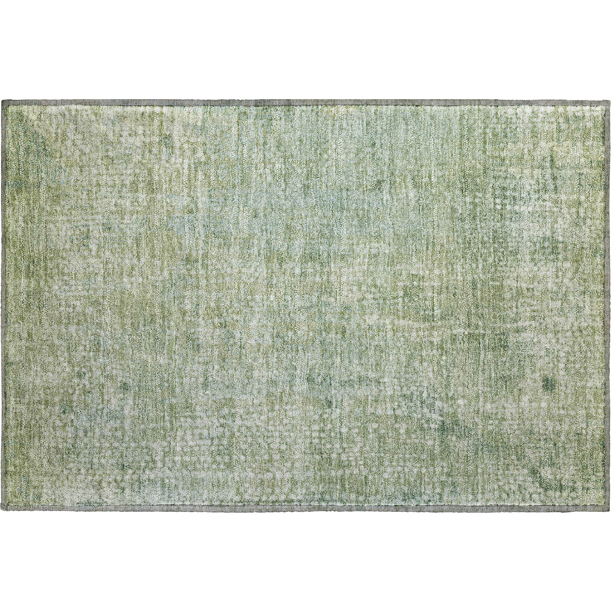 Baku Machine Washable Transitional Green Rug 1'8" x 2'6" #shape_Rectangle