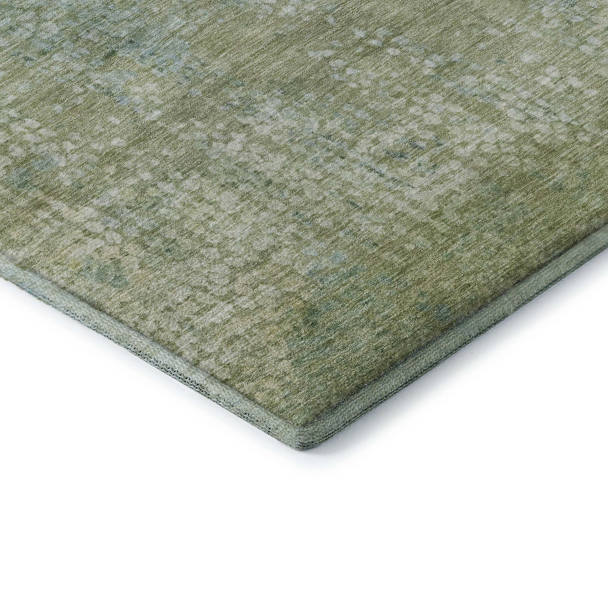 Baku Machine Washable Transitional Green Rug 1'8" x 2'6" #shape_Rectangle