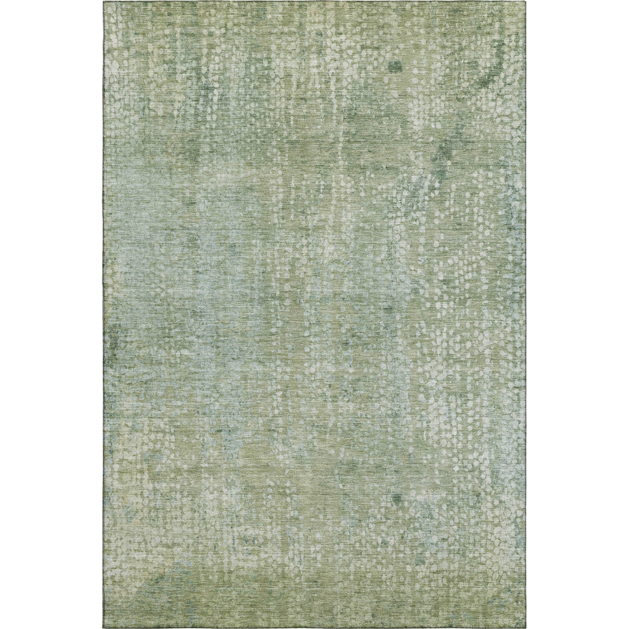 Baku Machine Washable Transitional Green Rug 2'6" x 3'10" #shape_Rectangle
