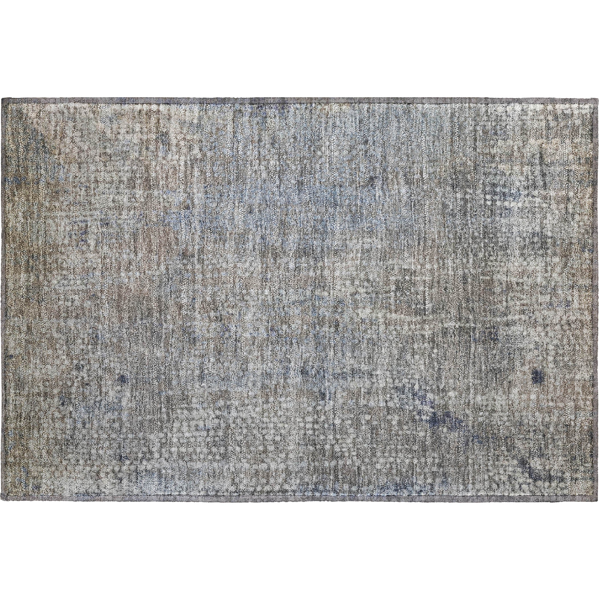 Baku Machine Washable Transitional Taupe Brown Rug 1'8" x 2'6" #shape_Rectangle