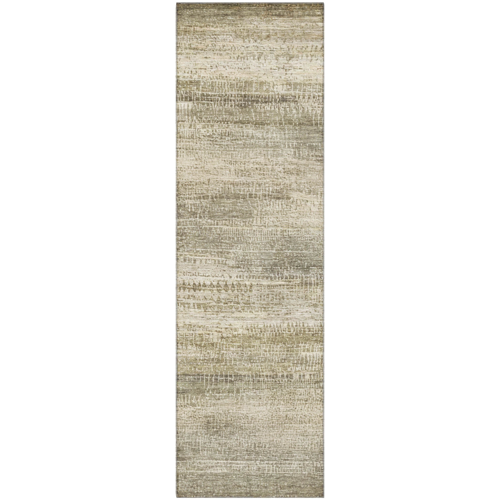 Siena Machine Washable Transitional Taupe Brown Rug 2'3" x 7'6" #shape_Runner