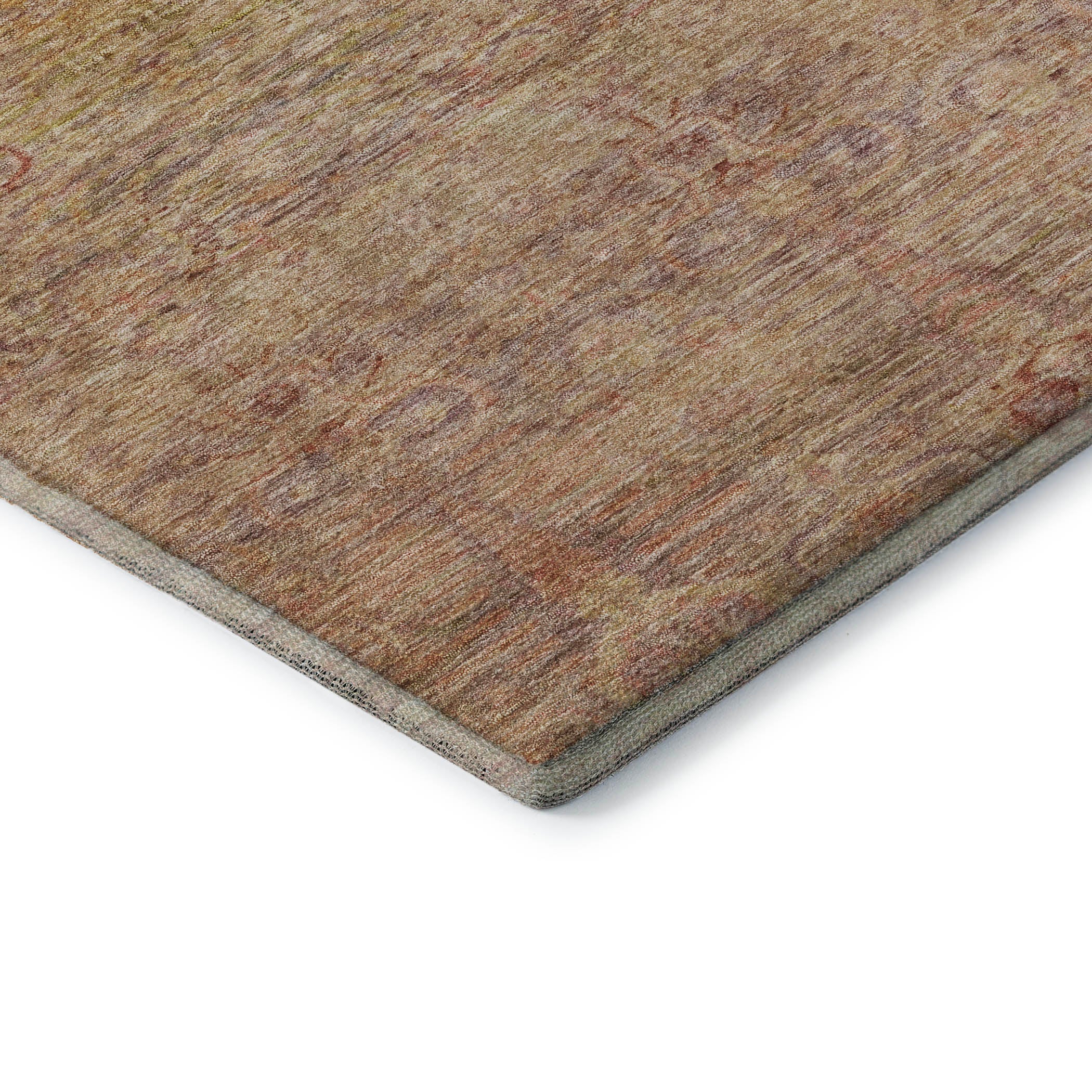 Salzburg Machine Washable Traditional Coral Orange Rug 1'8" x 2'6" #shape_Rectangle