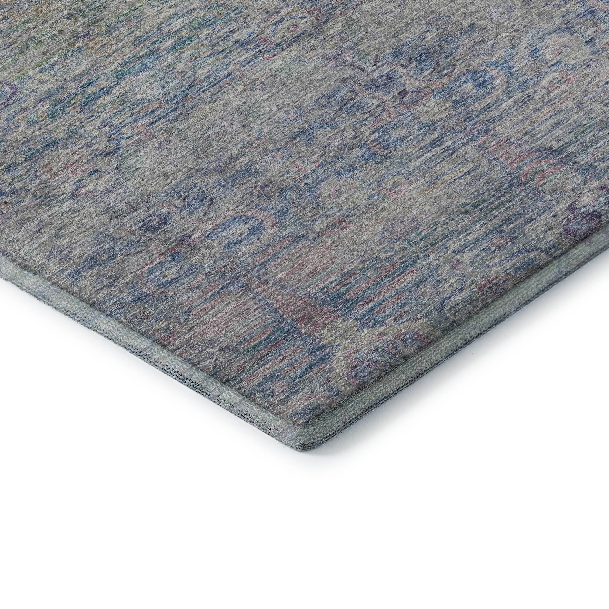 Salzburg Machine Washable Traditional Plum Purple Rug 1'8" x 2'6" #shape_Rectangle