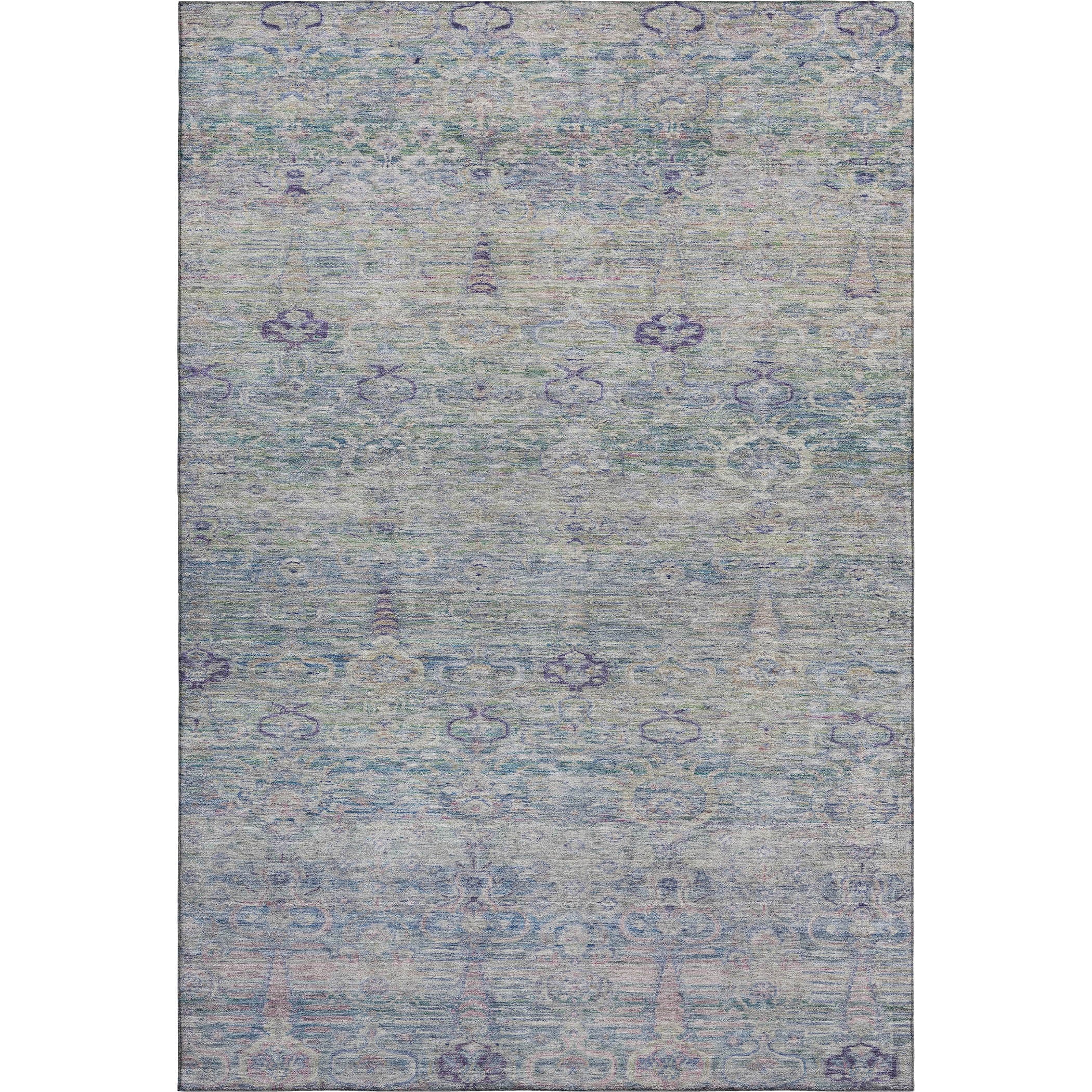 Salzburg Machine Washable Traditional Plum Purple Rug 2'6" x 3'10" #shape_Rectangle