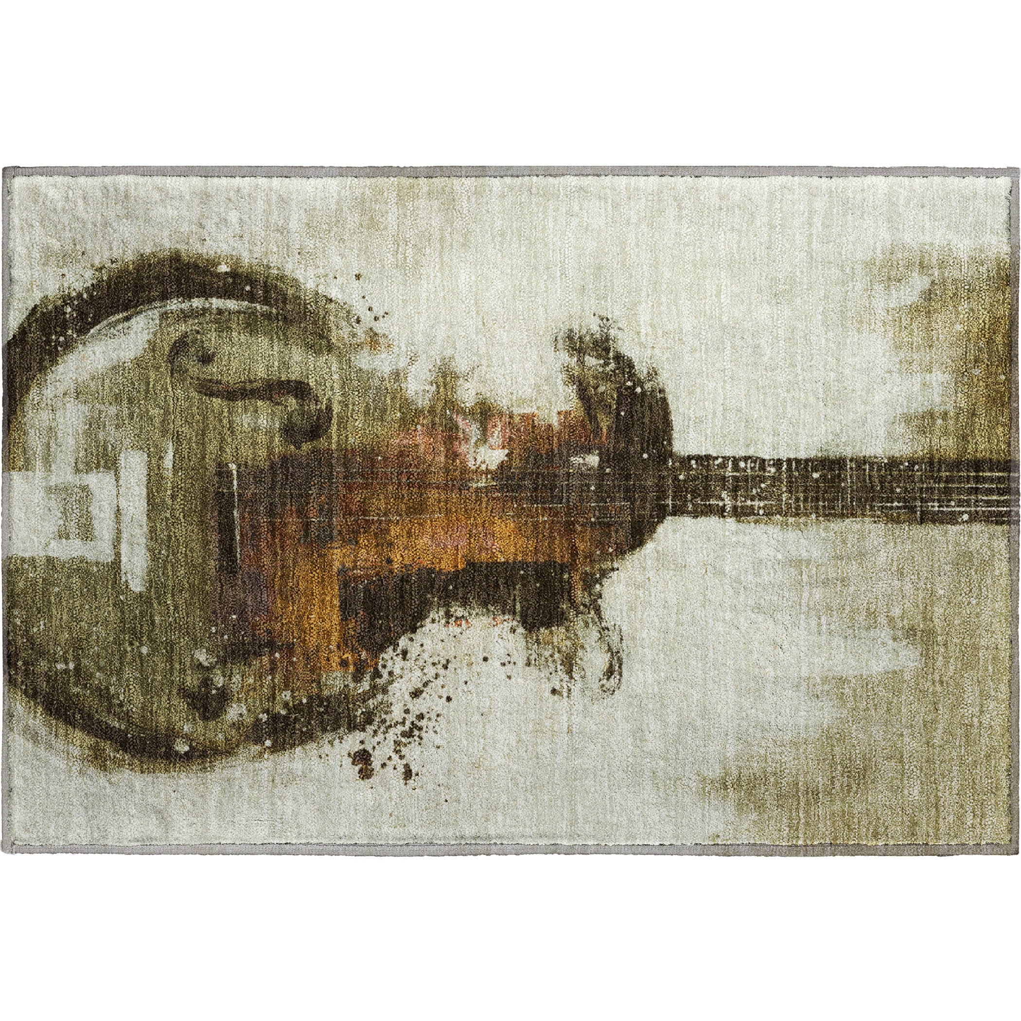 Reykjavik Machine Washable Transitional Brown Rug 1'8" x 2'6" #shape_Rectangle