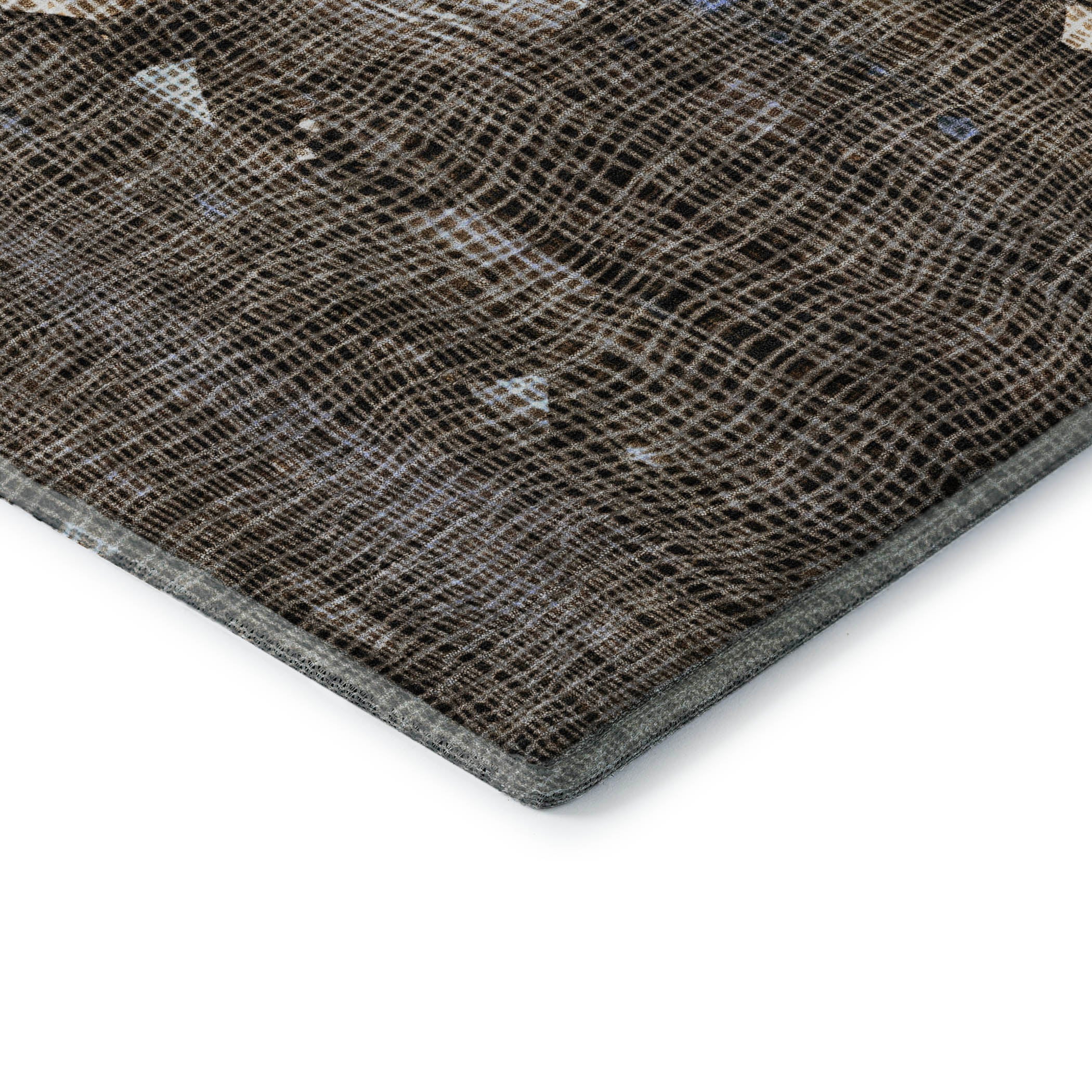 Seville Machine Washable Transitional Chocolate Brown Rug 1'8" x 2'6" #shape_Rectangle