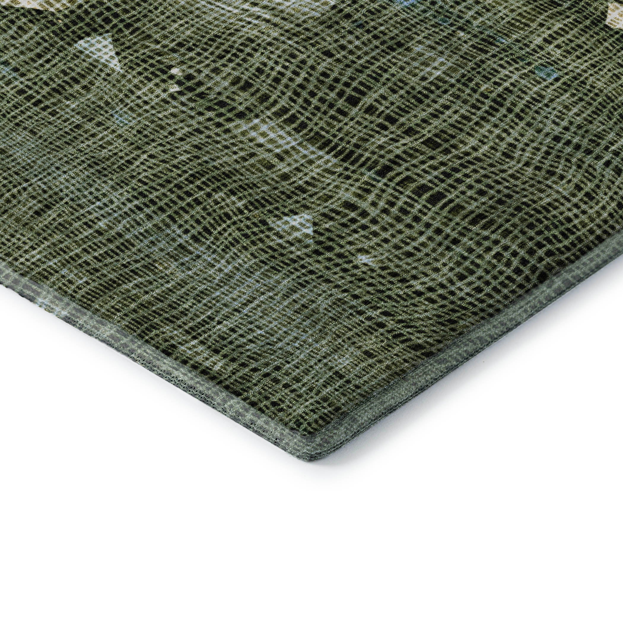 Seville Machine Washable Transitional Fern Green Rug 1'8" x 2'6" #shape_Rectangle