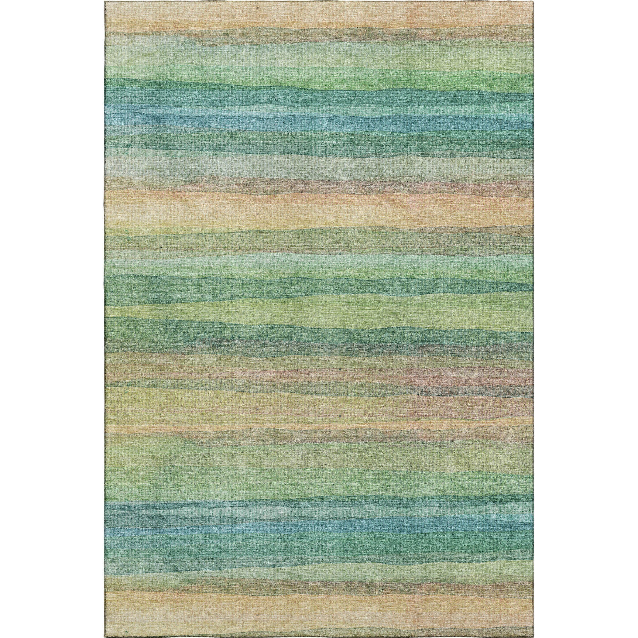 Athens Machine Washable Transitional Aloe Green Rug 2'6" x 3'10" #shape_Rectangle