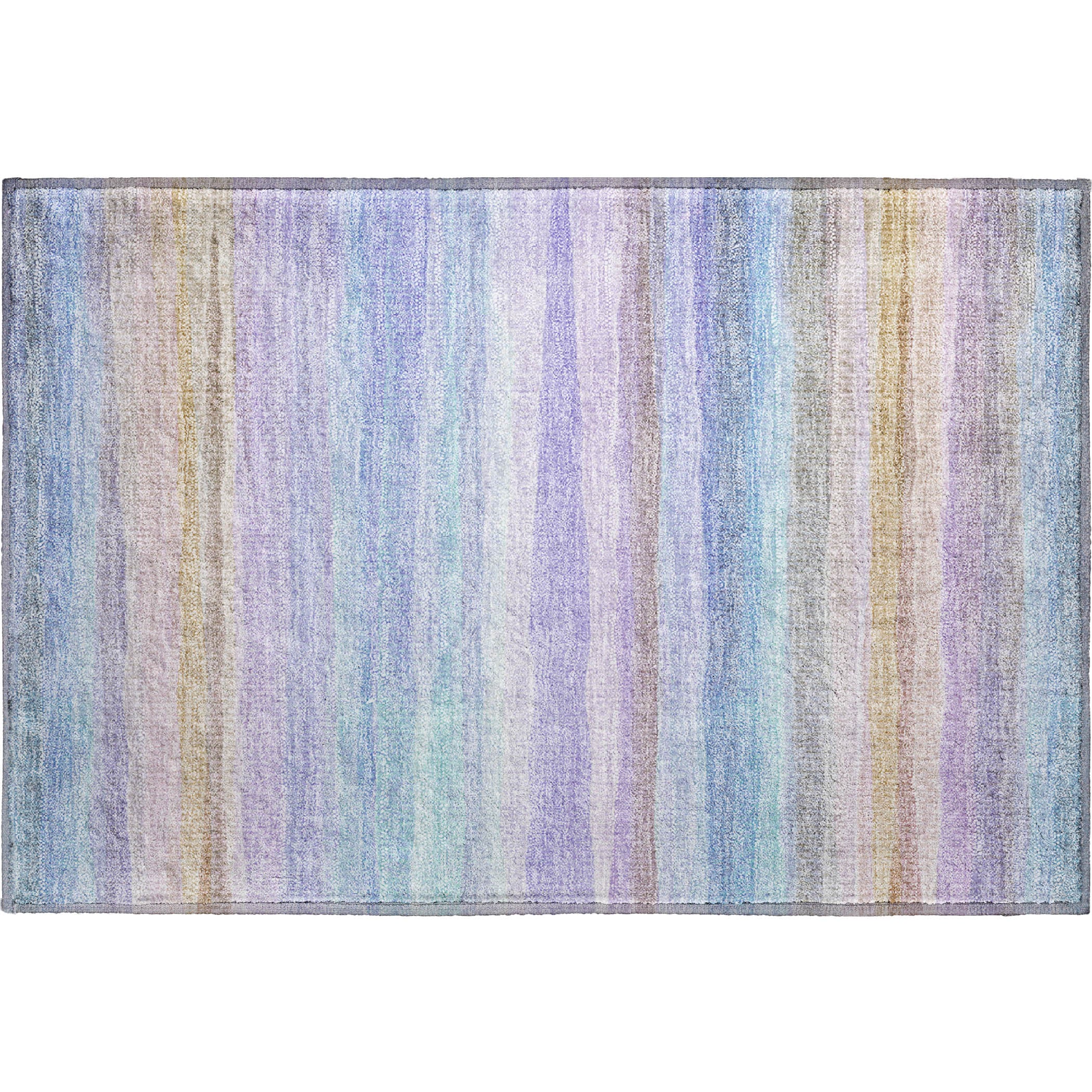 Athens Machine Washable Transitional Lavender Purple Rug 1'8" x 2'6" #shape_Rectangle