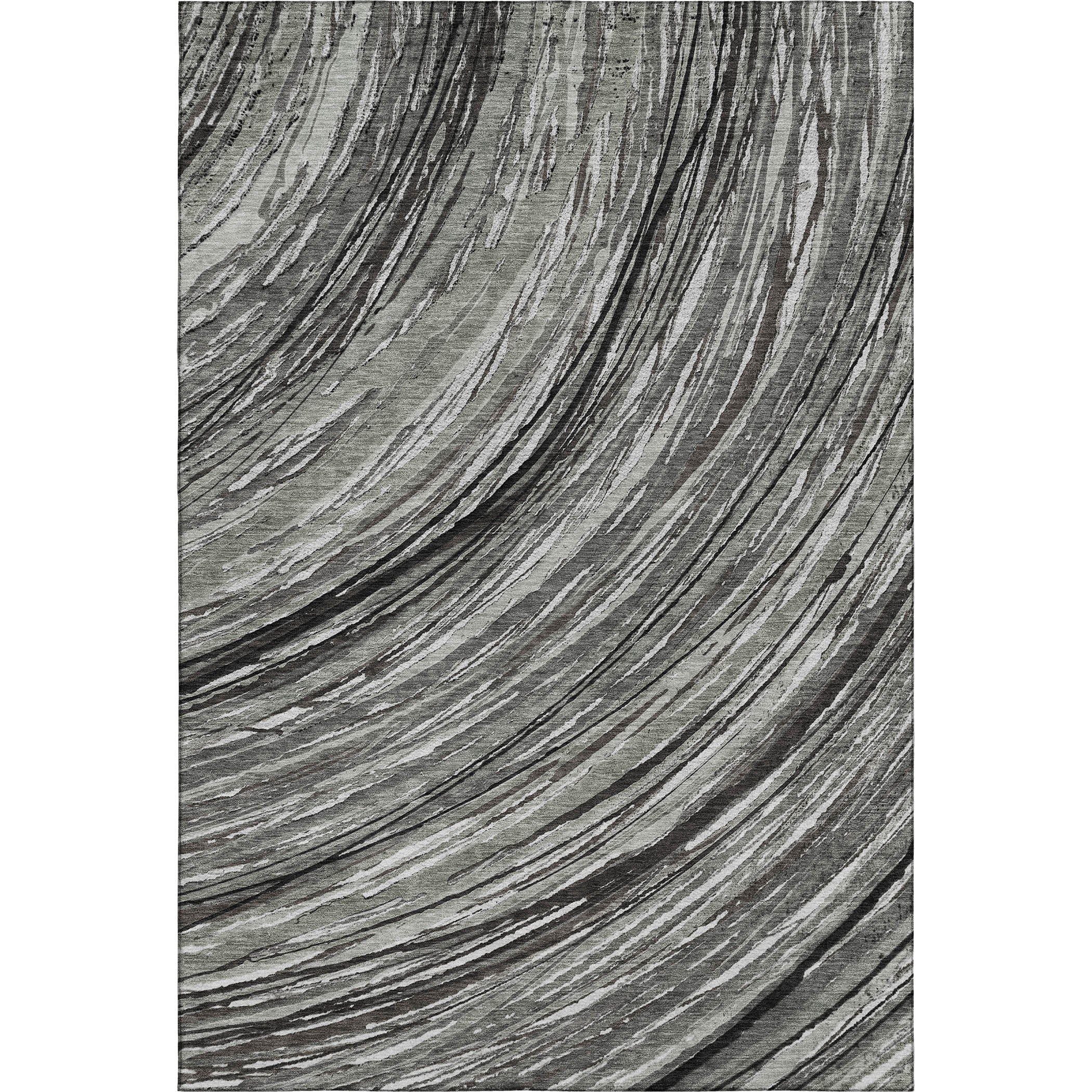 Tbilisi Machine Washable Transitional Taupe Brown Rug 2'6" x 3'10" #shape_Rectangle