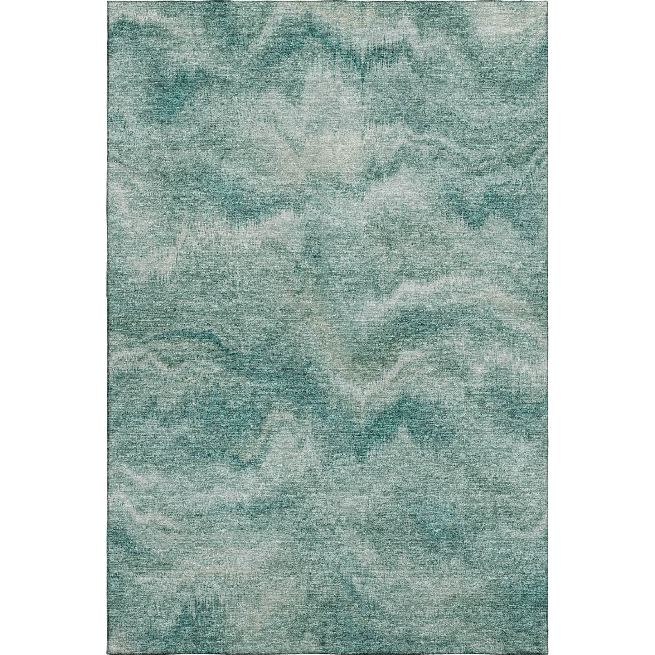 Bergen Machine Washable Transitional Teal Rug 2'6" x 3'10" #shape_Rectangle