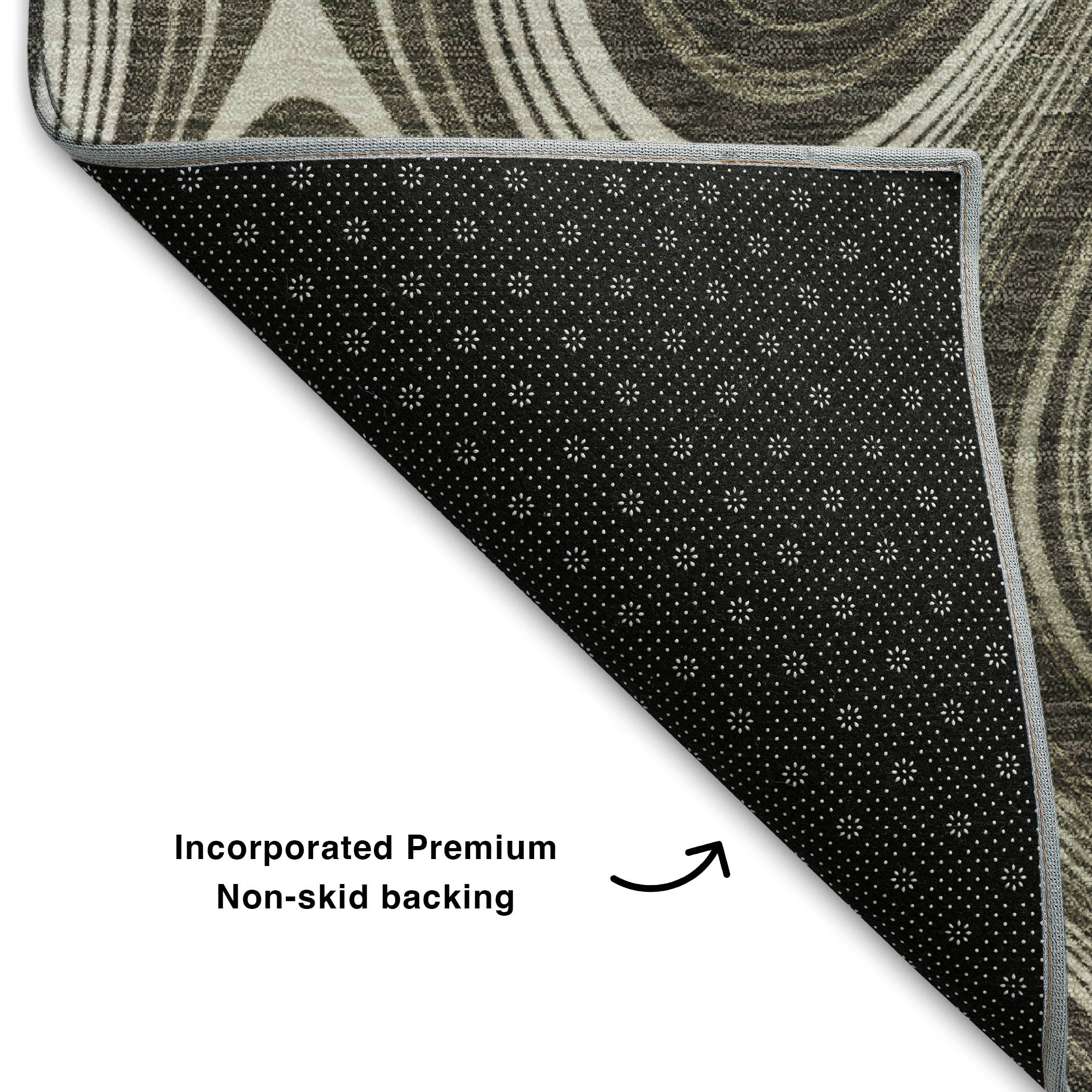 Istanbul Machine Washable Transitional Gray Rug 1'8" x 2'6" #shape_Rectangle