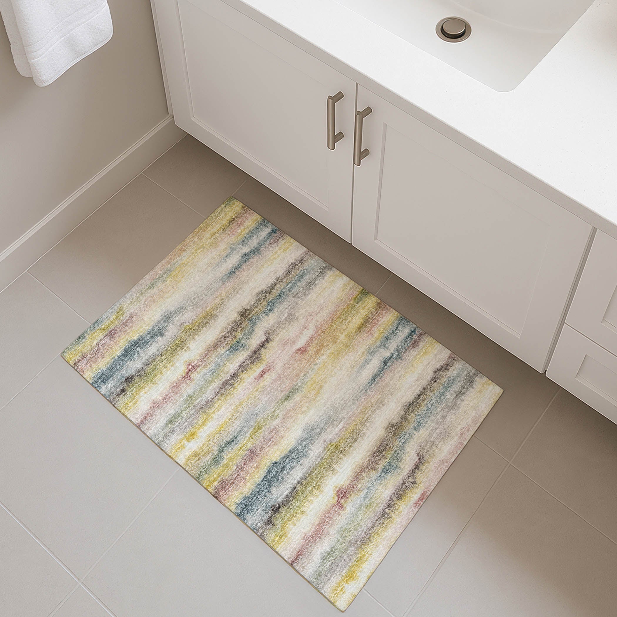 Sintra Machine Washable Transitional Gold Rug 1'8" x 2'6" #shape_Rectangle