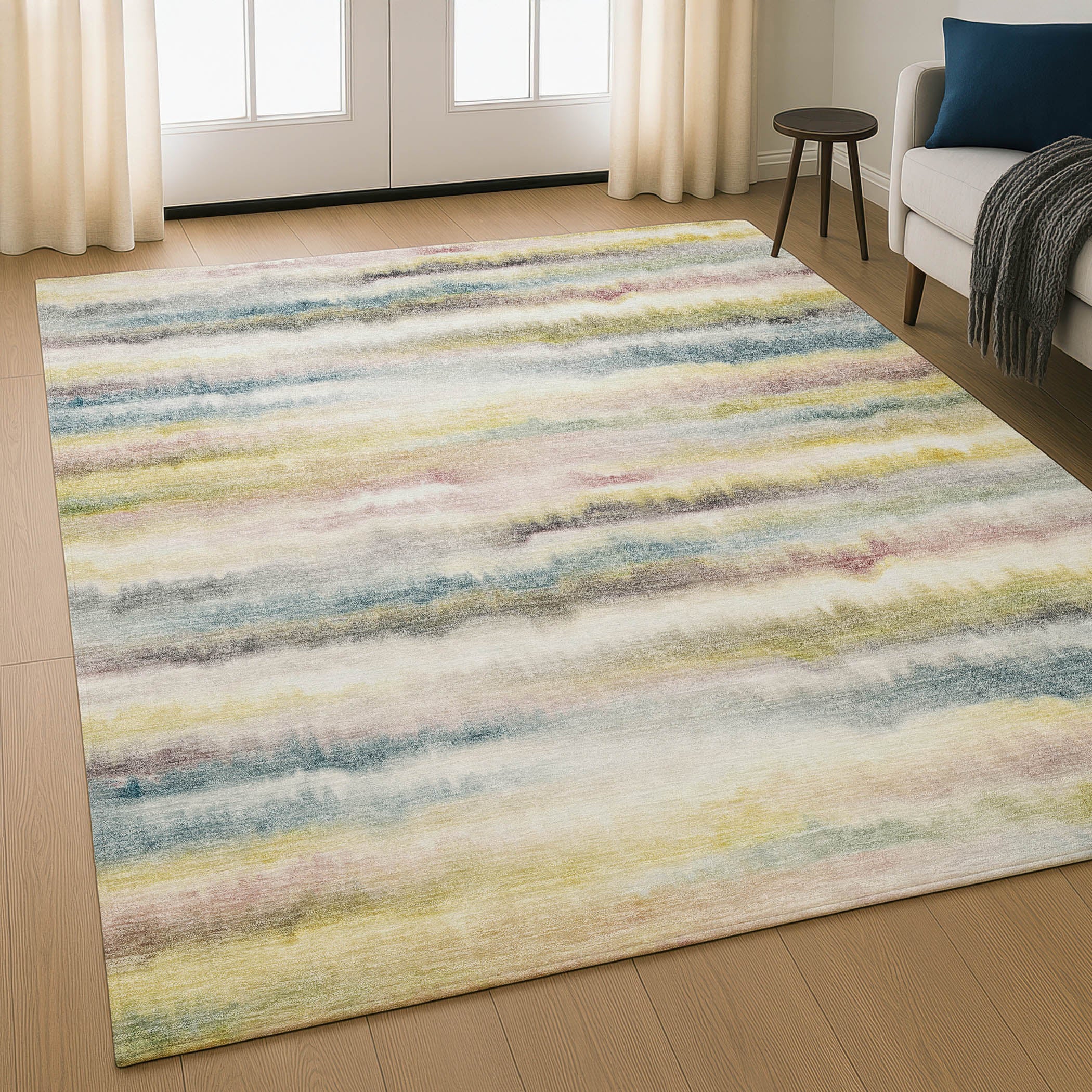 Sintra Machine Washable Transitional Gold Rug 2'6" x 3'10" #shape_Rectangle