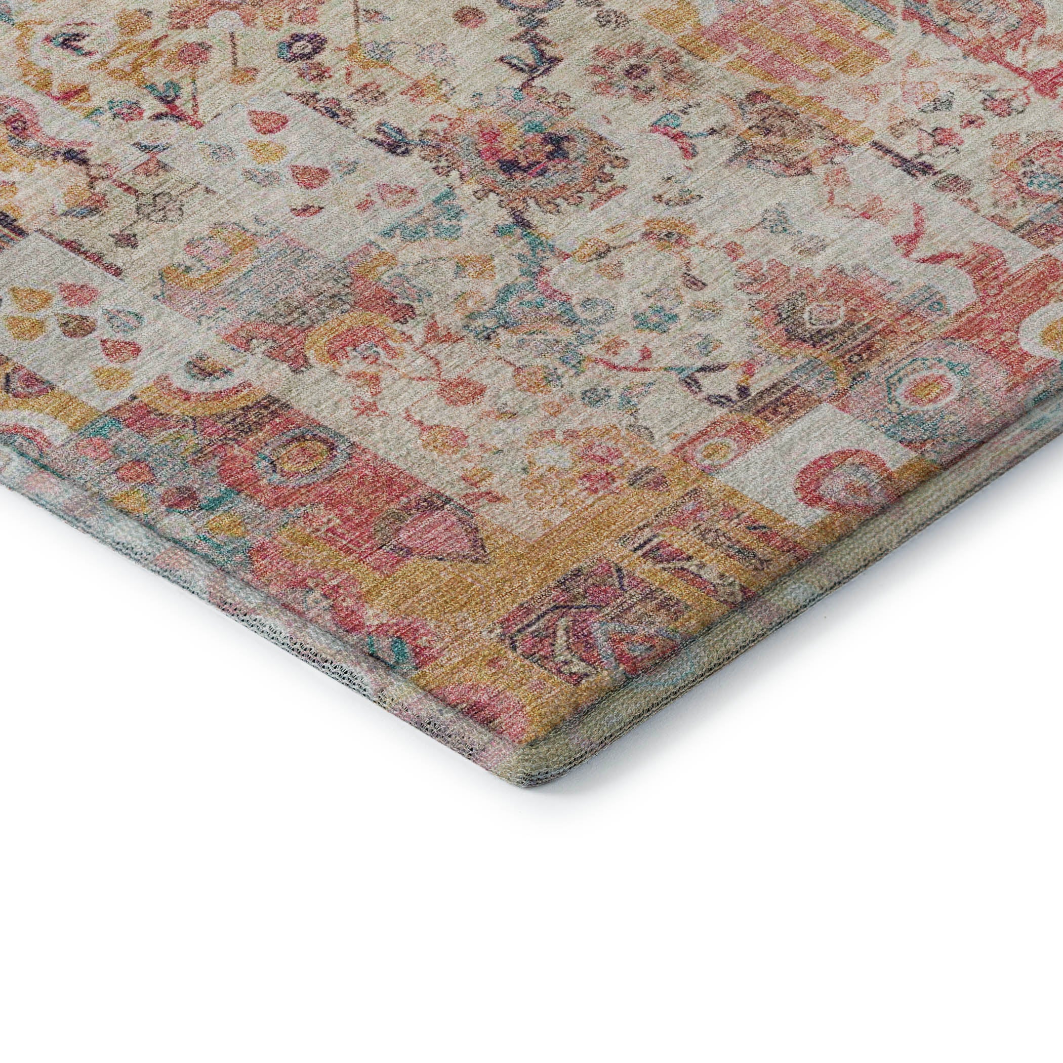 Jaipur Machine Washable Traditional Pink Rug 1'8" x 2'6" #shape_Rectangle