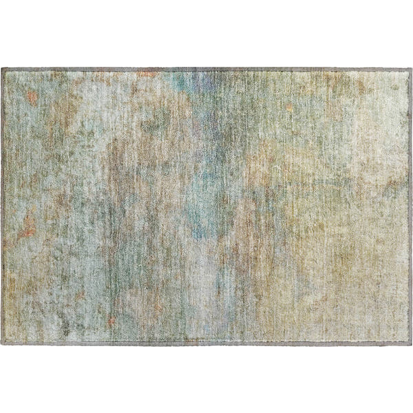 Dublin Machine Washable Transitional Wheat Gold Rug 1'8" x 2'6"