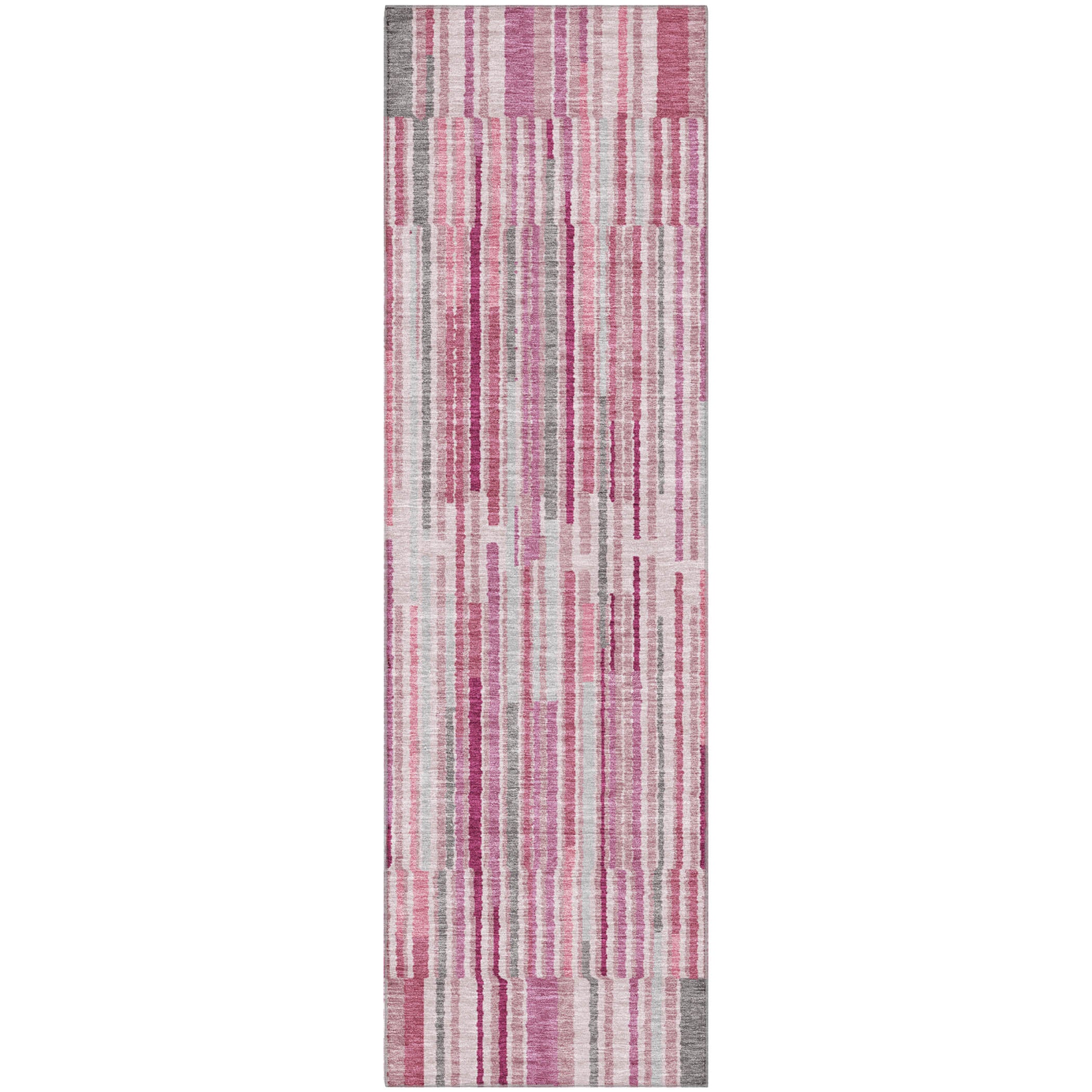 Cusco Machine Washable Transitional Blush Pink Rug 2'3" x 7'6" #shape_Runner