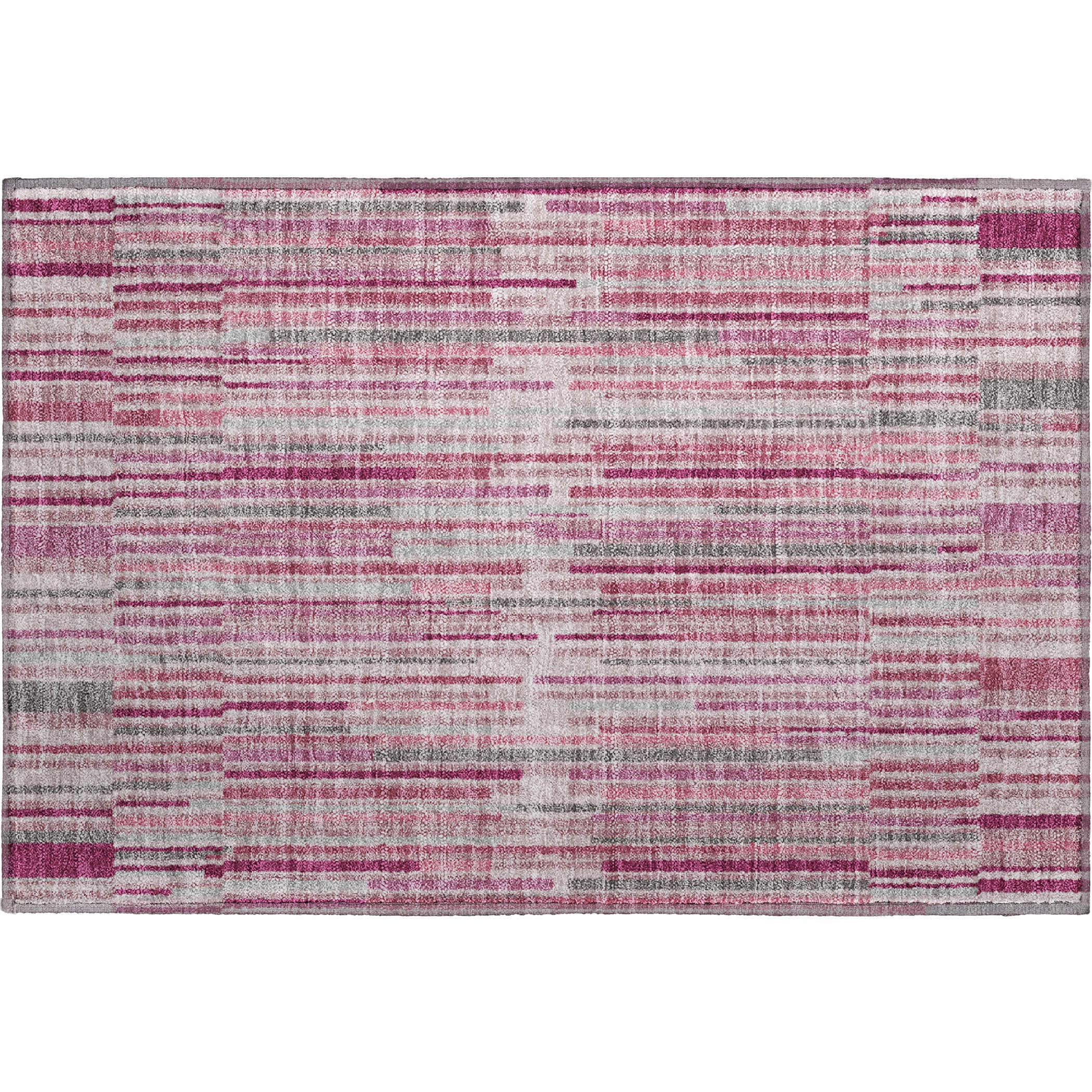 Cusco Machine Washable Transitional Blush Pink Rug 1'8" x 2'6" #shape_Rectangle