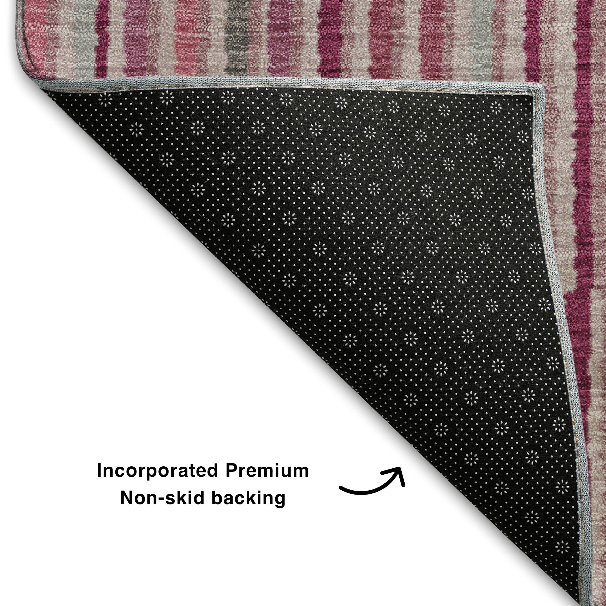 Cusco Machine Washable Transitional Blush Pink Rug 1'8" x 2'6" #shape_Rectangle