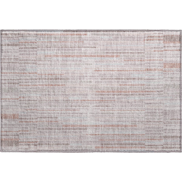 Cusco Machine Washable Transitional Coral Orange Rug 1'8" x 2'6"