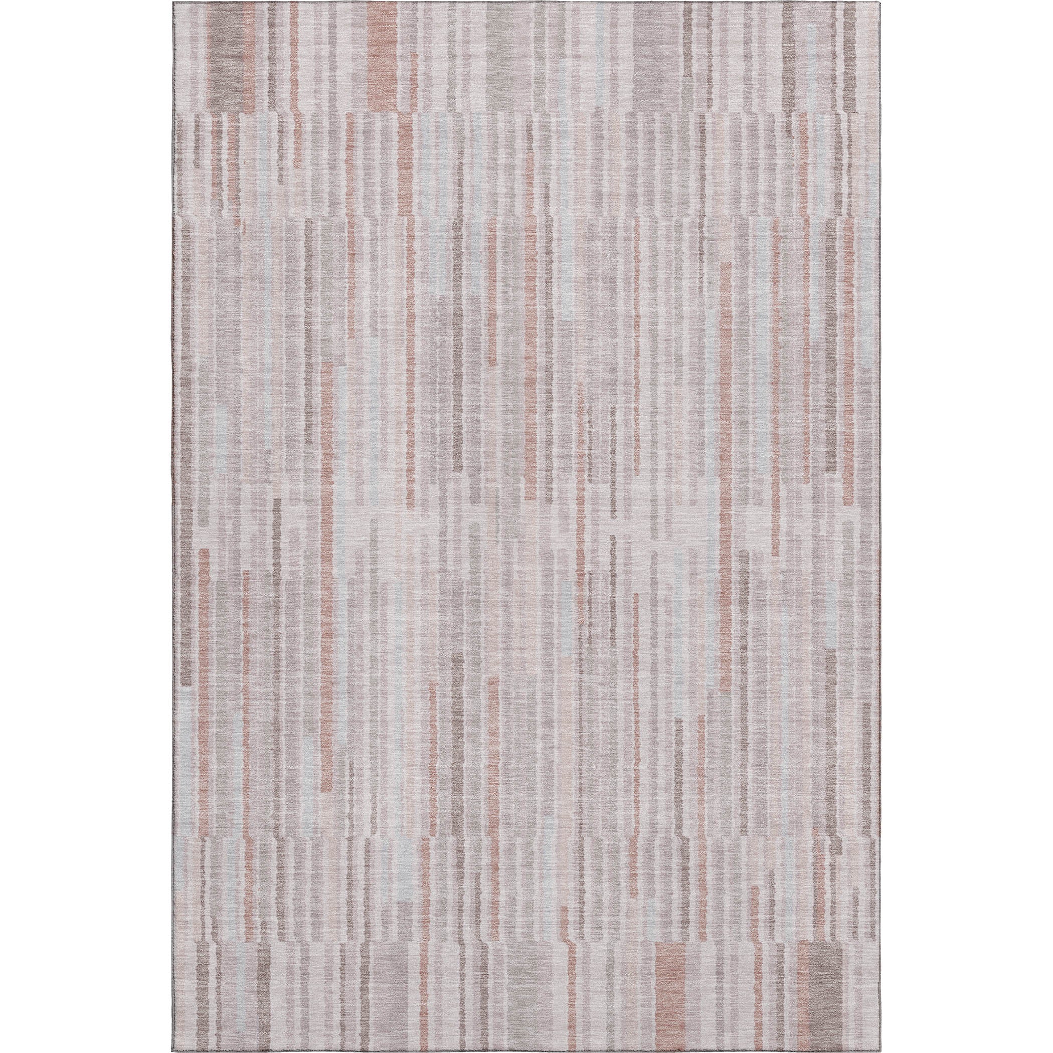 Cusco Machine Washable Transitional Coral Orange Rug 2'6" x 3'10" #shape_Rectangle