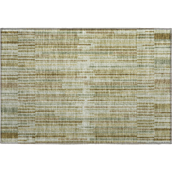 Cusco Machine Washable Transitional Khaki Brown Rug 1'8" x 2'6"