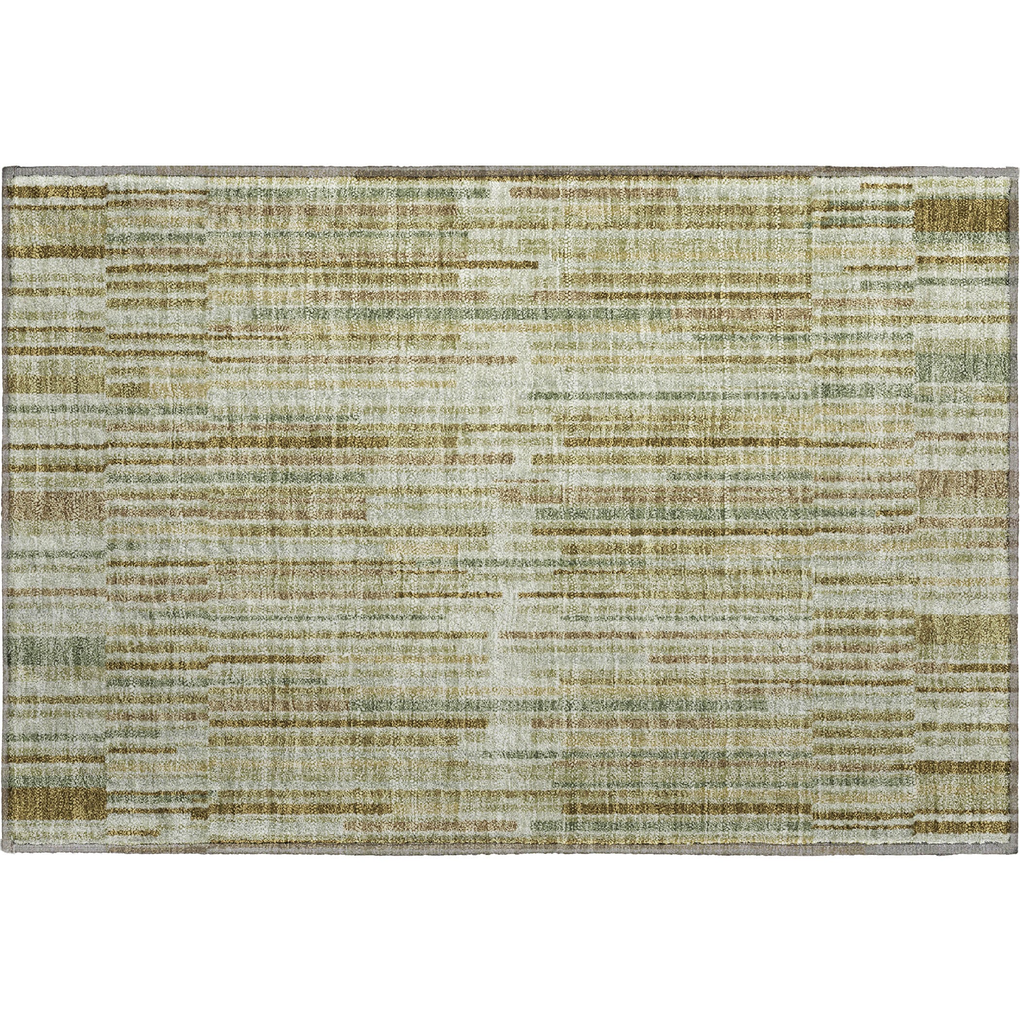 Cusco Machine Washable Transitional Khaki Brown Rug 1'8" x 2'6" #shape_Rectangle