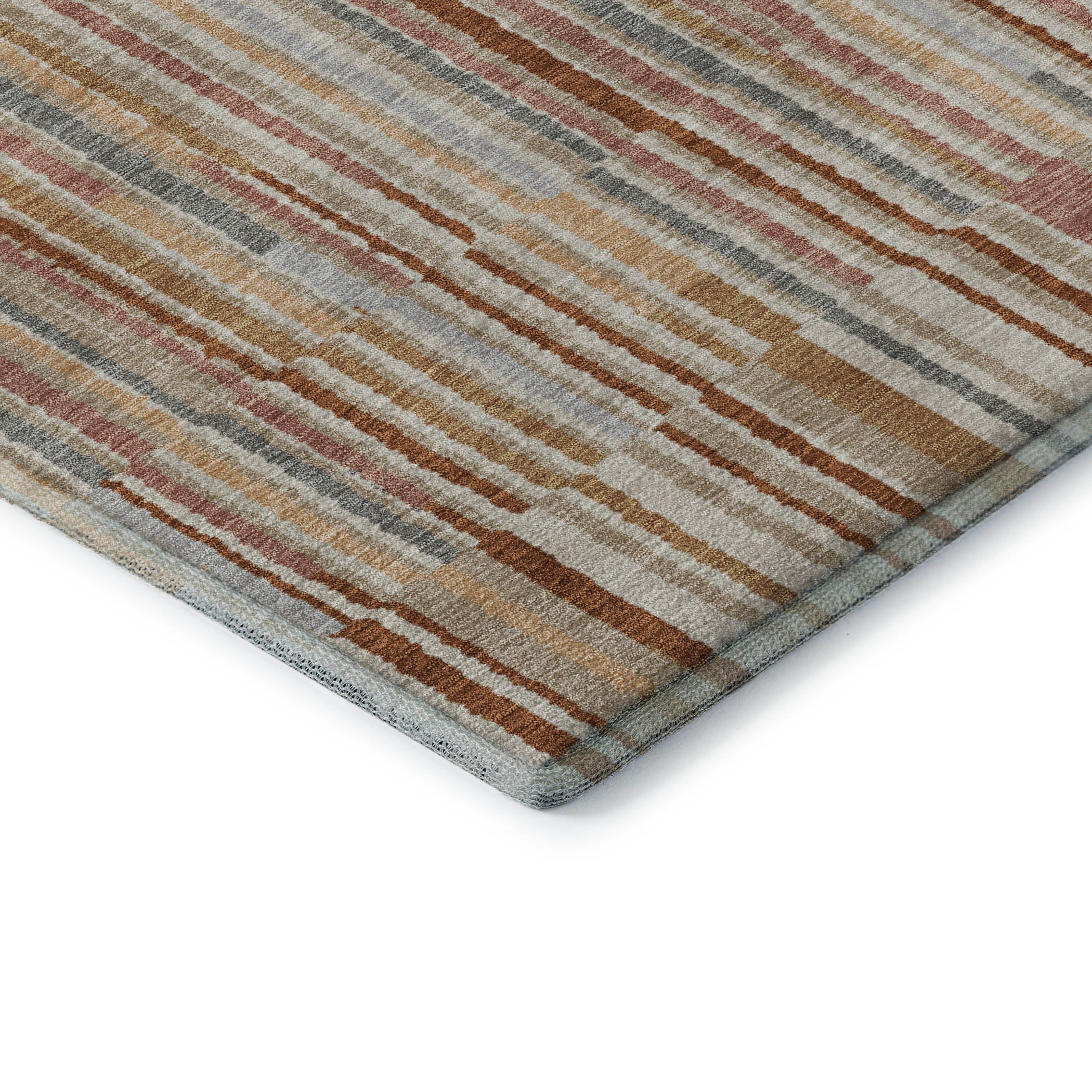 Cusco Machine Washable Transitional Paprika Orange Rug 1'8" x 2'6" #shape_Rectangle