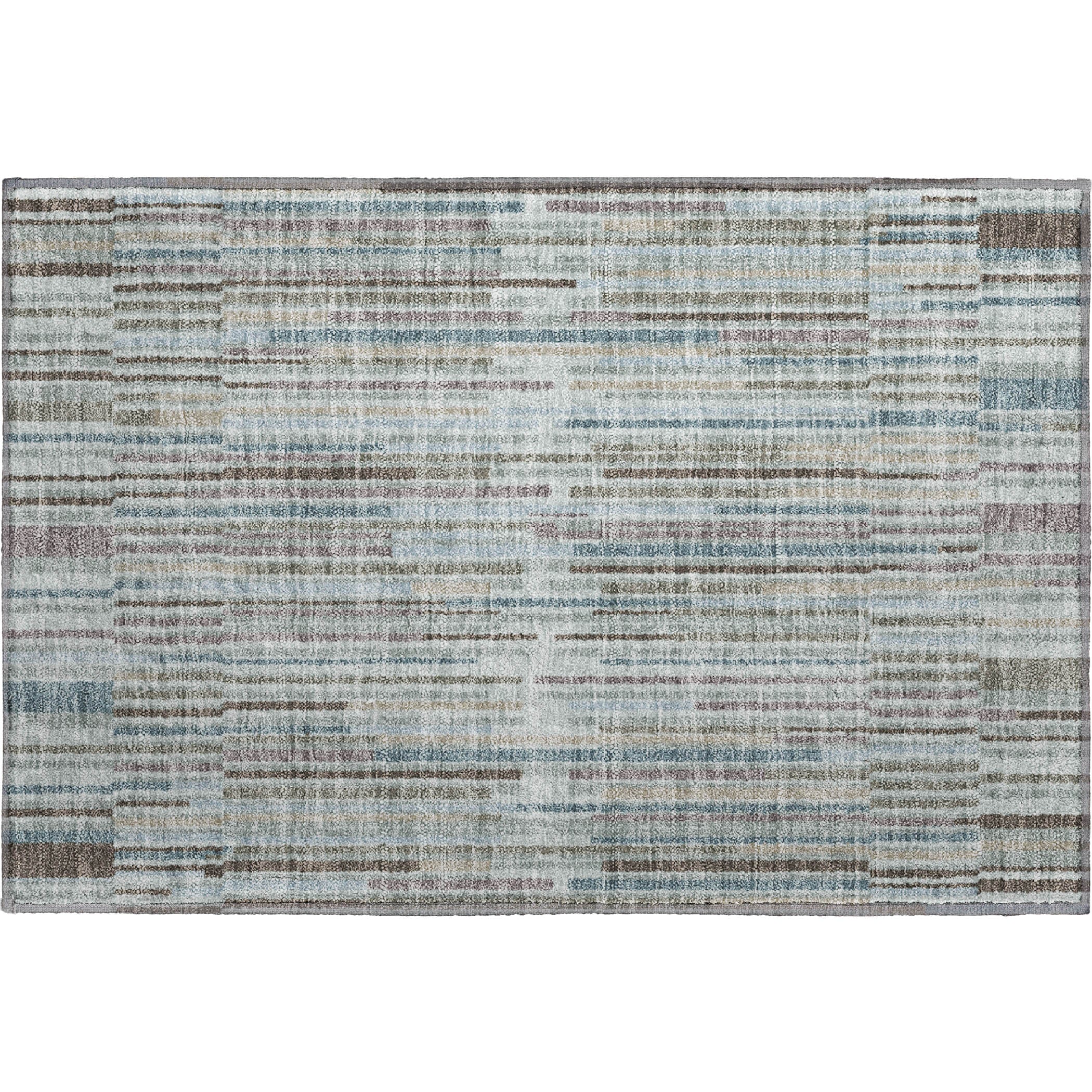 Cusco Machine Washable Transitional Teal Rug 1'8" x 2'6" #shape_Rectangle