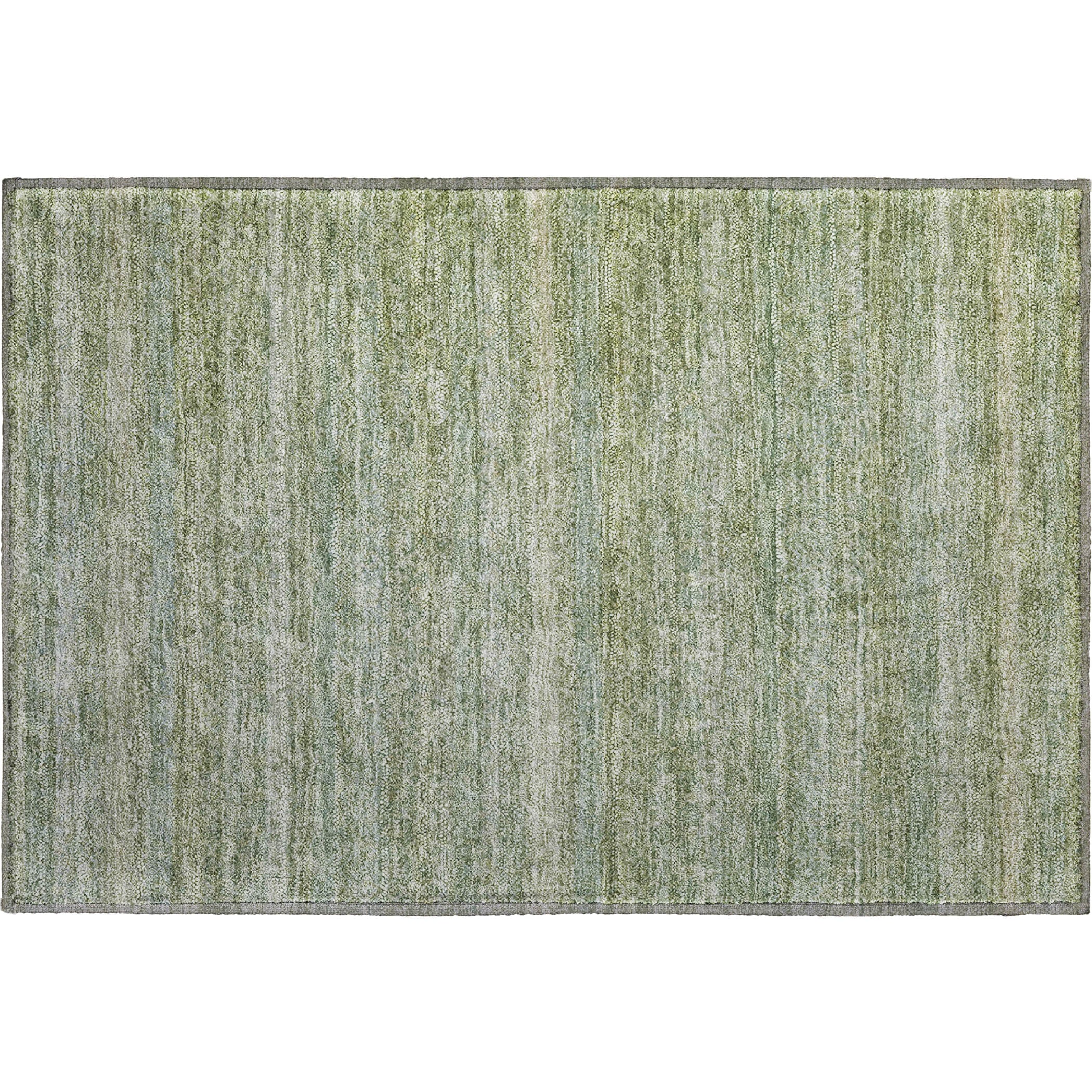 Rome Machine Washable Transitional Sage Green Rug 1'8" x 2'6" #shape_Rectangle
