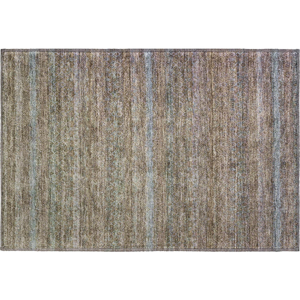 Dubrovnik Machine Washable Transitional Brown Rug 1'8" x 2'6"