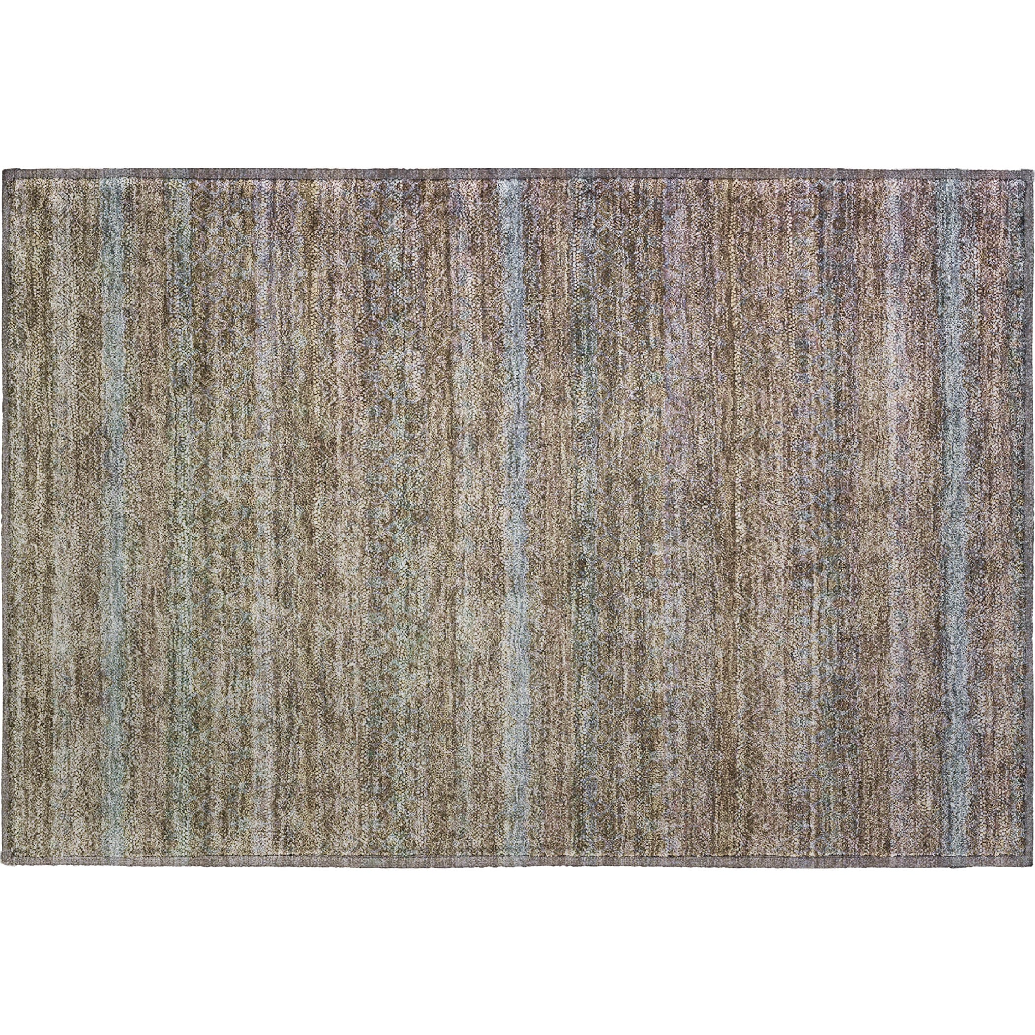 Dubrovnik Machine Washable Transitional Brown Rug 1'8" x 2'6" #shape_Rectangle