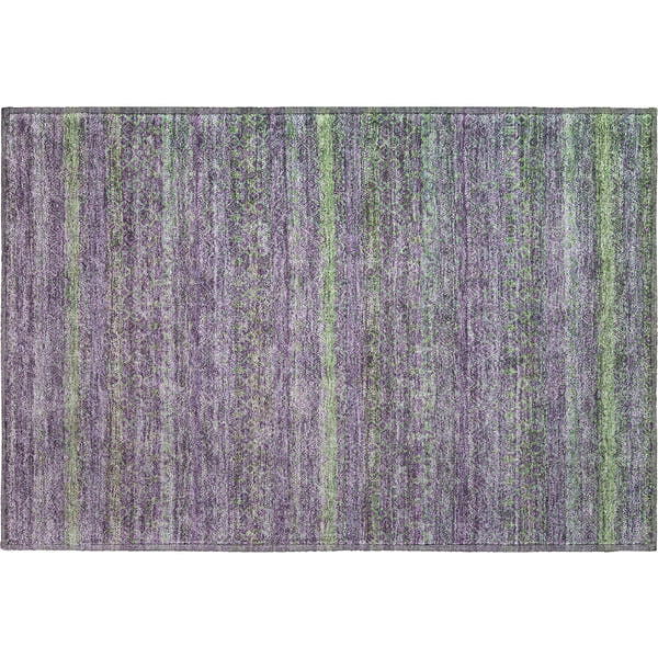 Dubrovnik Machine Washable Transitional Purple Rug 1'8" x 2'6"